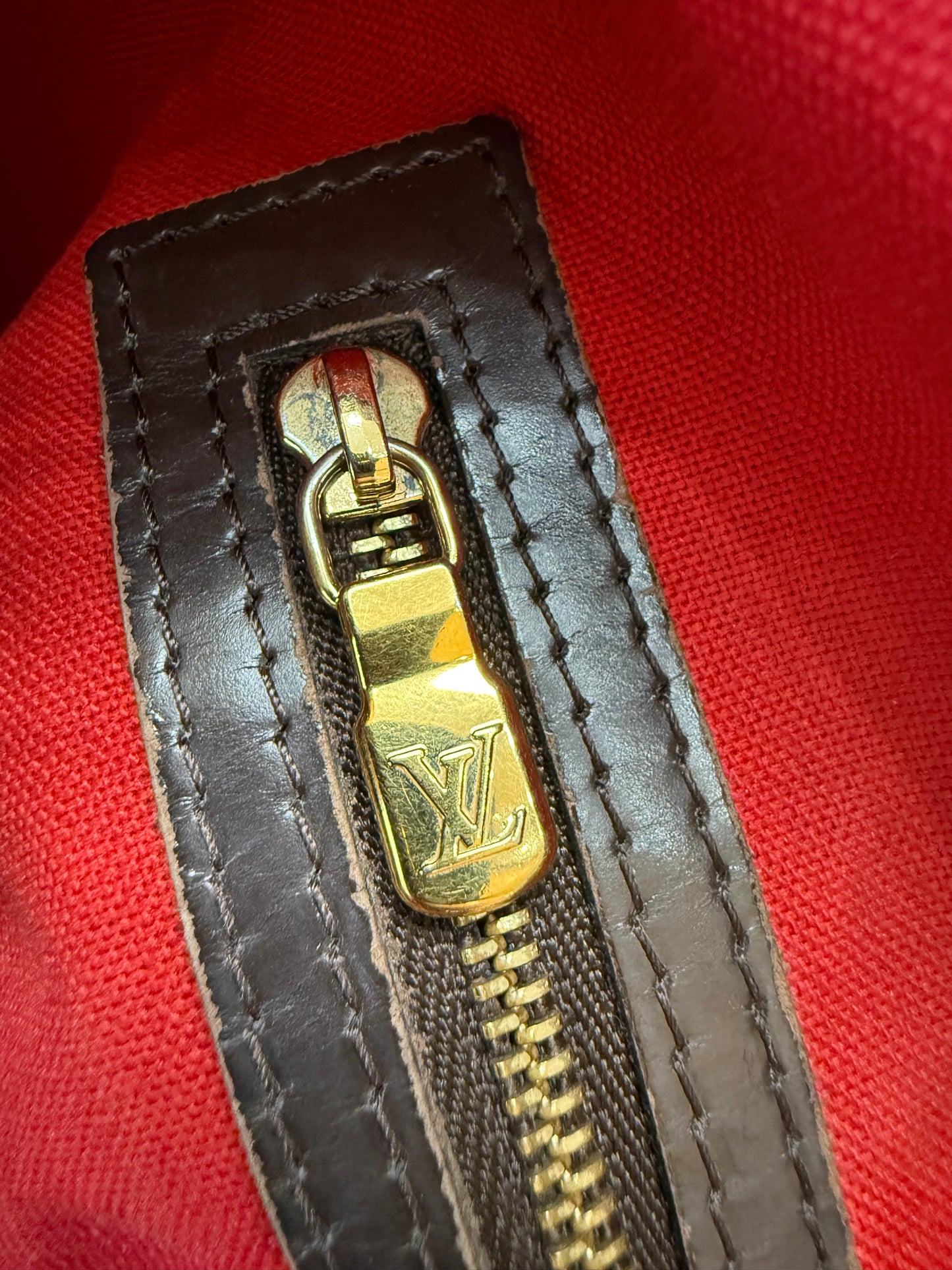 Louis Vuitton Damier Ebene Cabas Rivington Hobo Bag