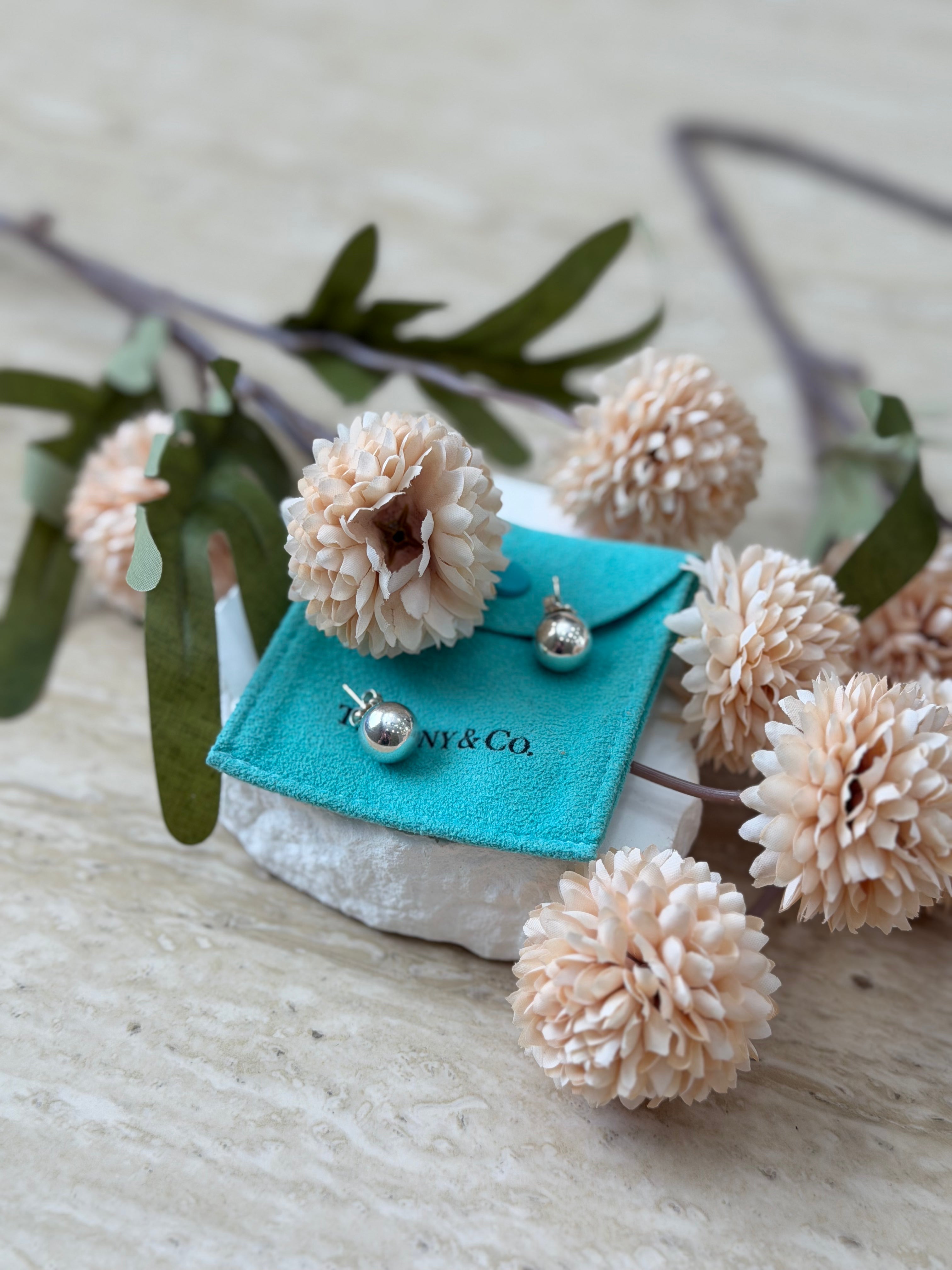 Tiffany & Co. Sterling Silver Hardwear Ball Stud Earrings