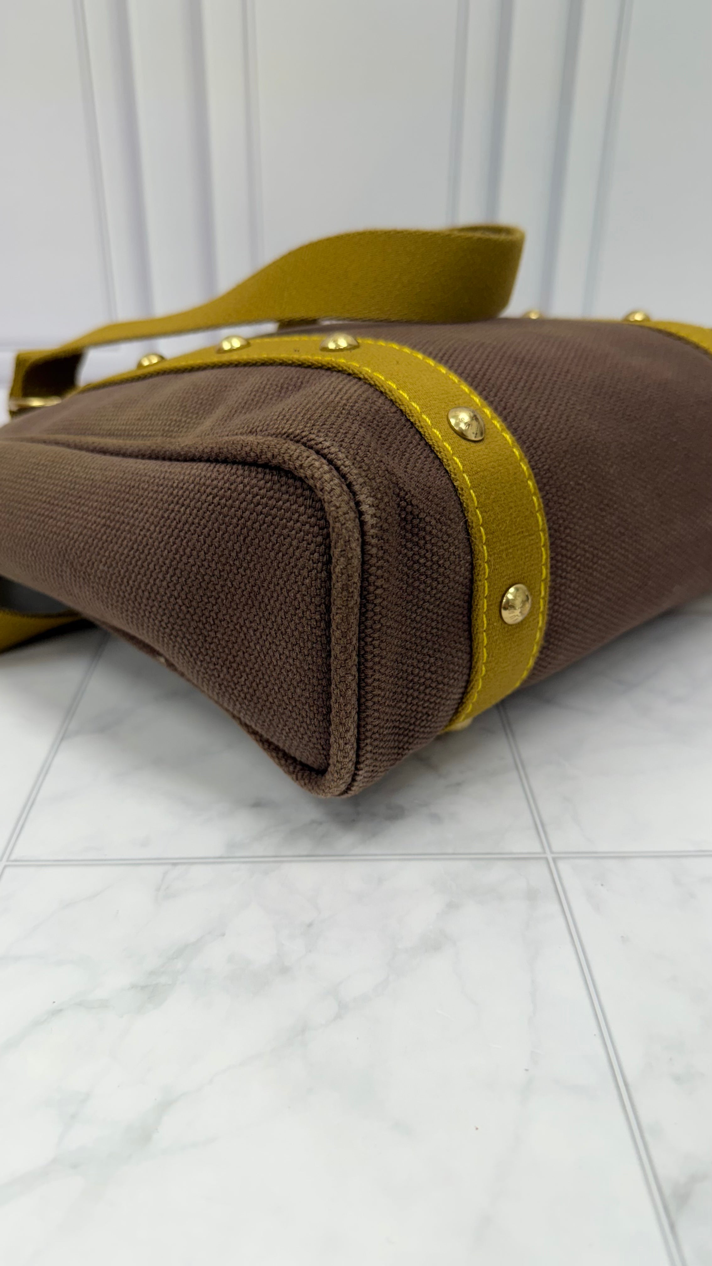 *DONS DROP* Louis Vuitton Brown Canvas Antigua Cabas MM Tote Bag