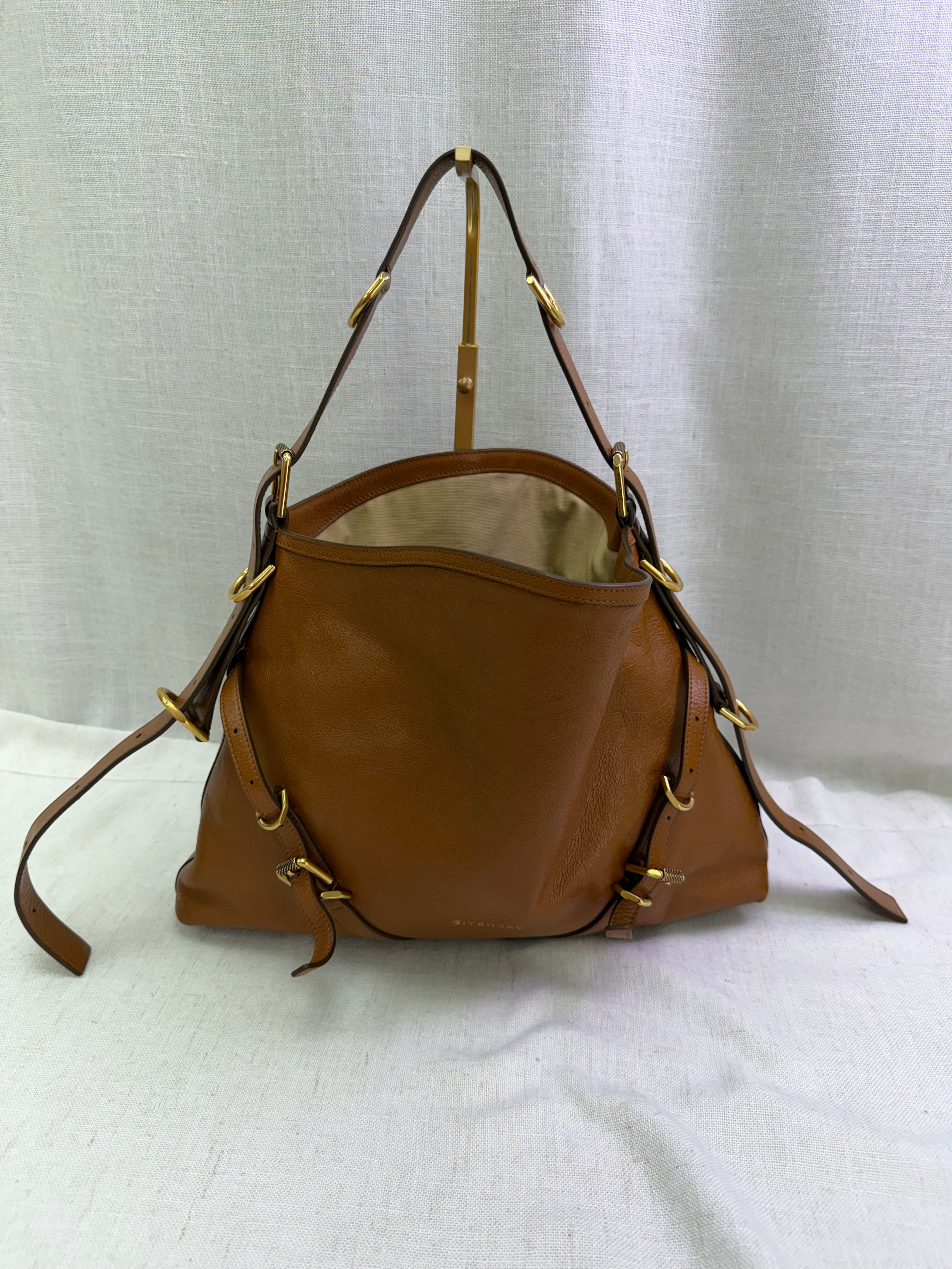 Givenchy Brown Leather Medium Voyou Hobo Bag