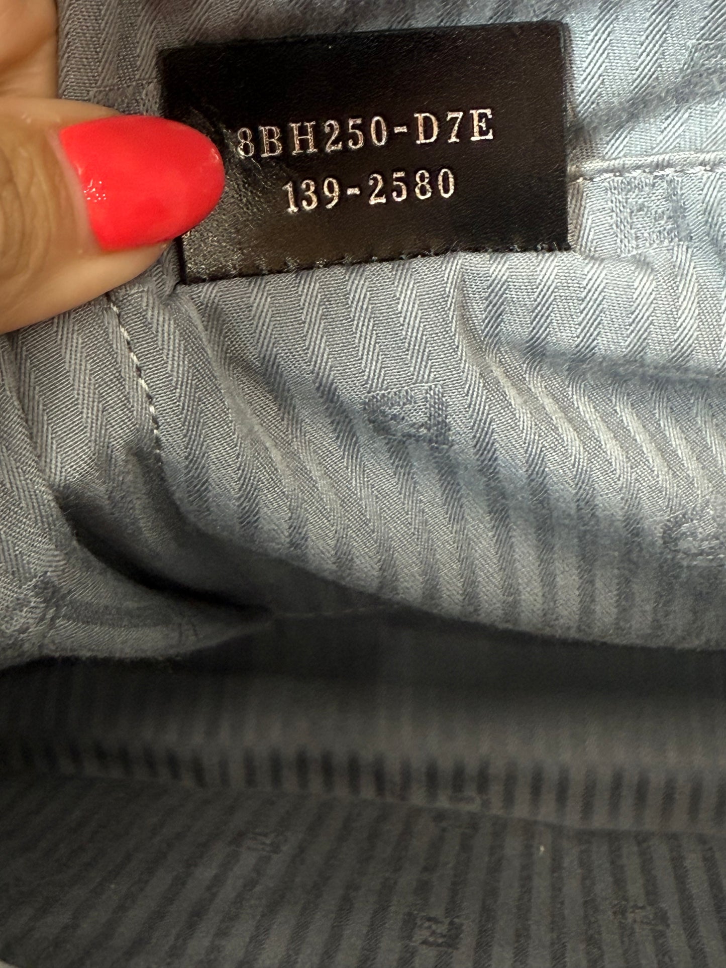 Fendi Light Blue Leather 2Jours Tote