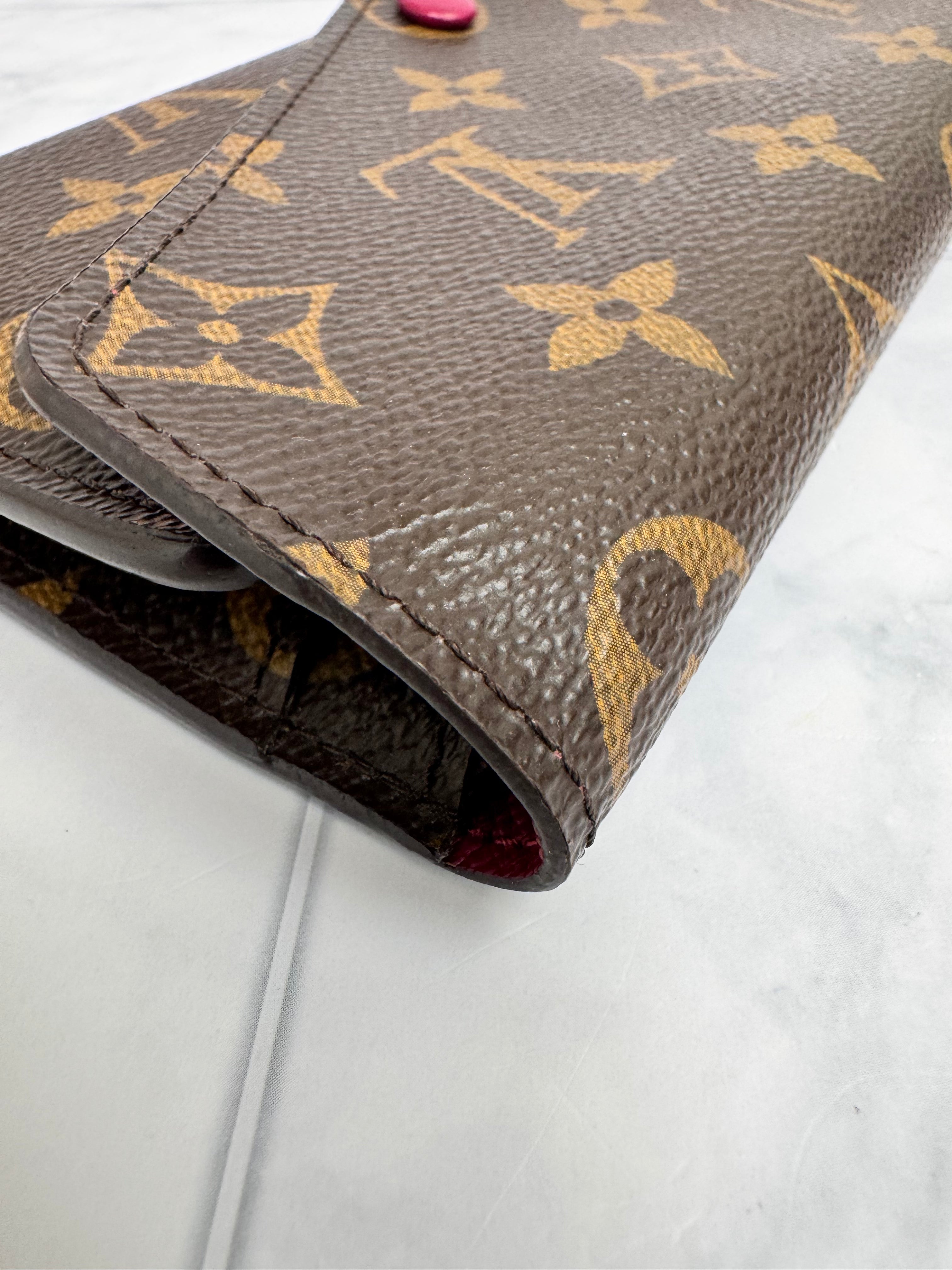 Louis Vuitton Monogram And Fuchsia Josephine Long Wallet