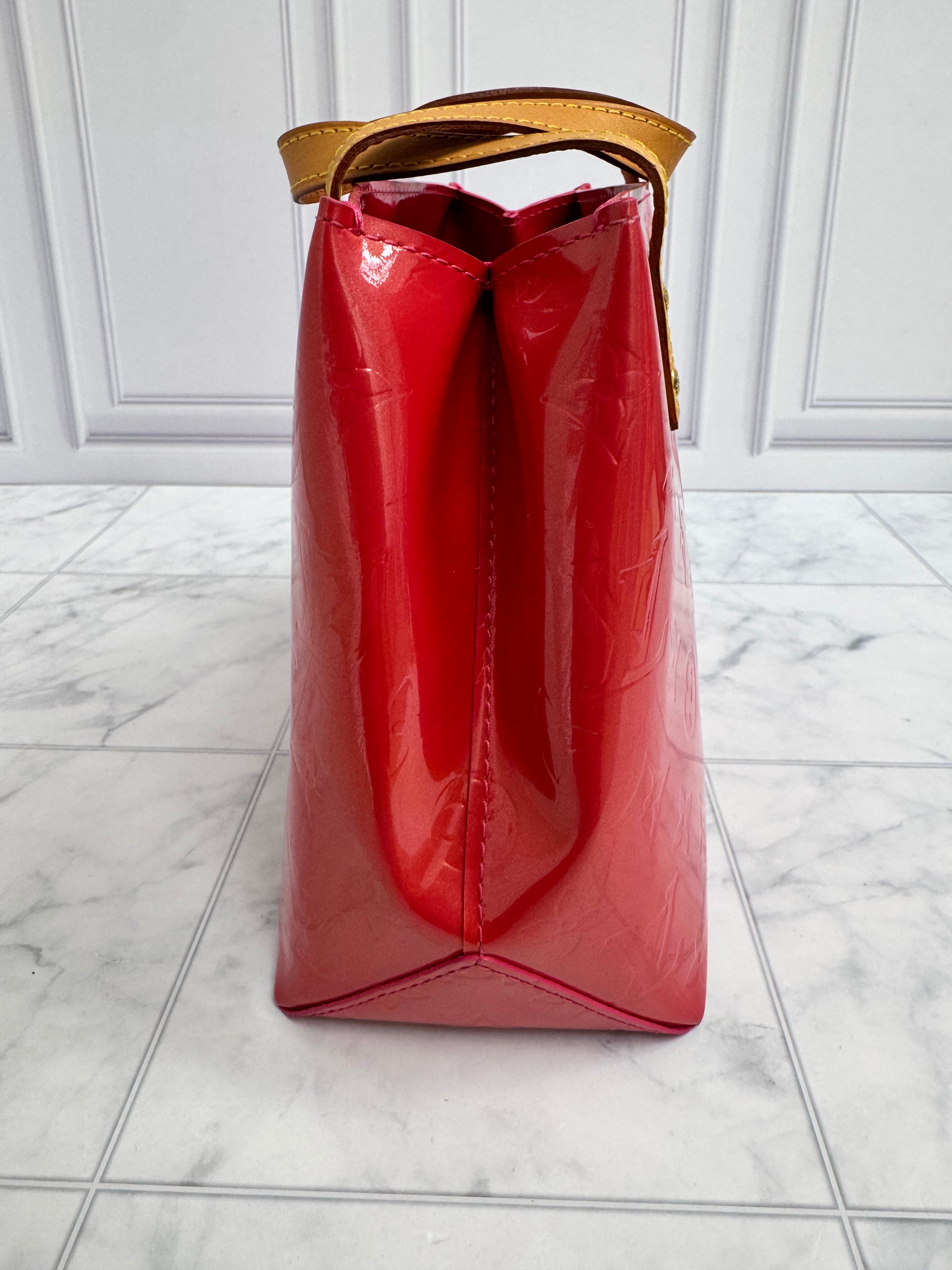 Louis Vuitton Red Vernis Reade Hand Bag PM