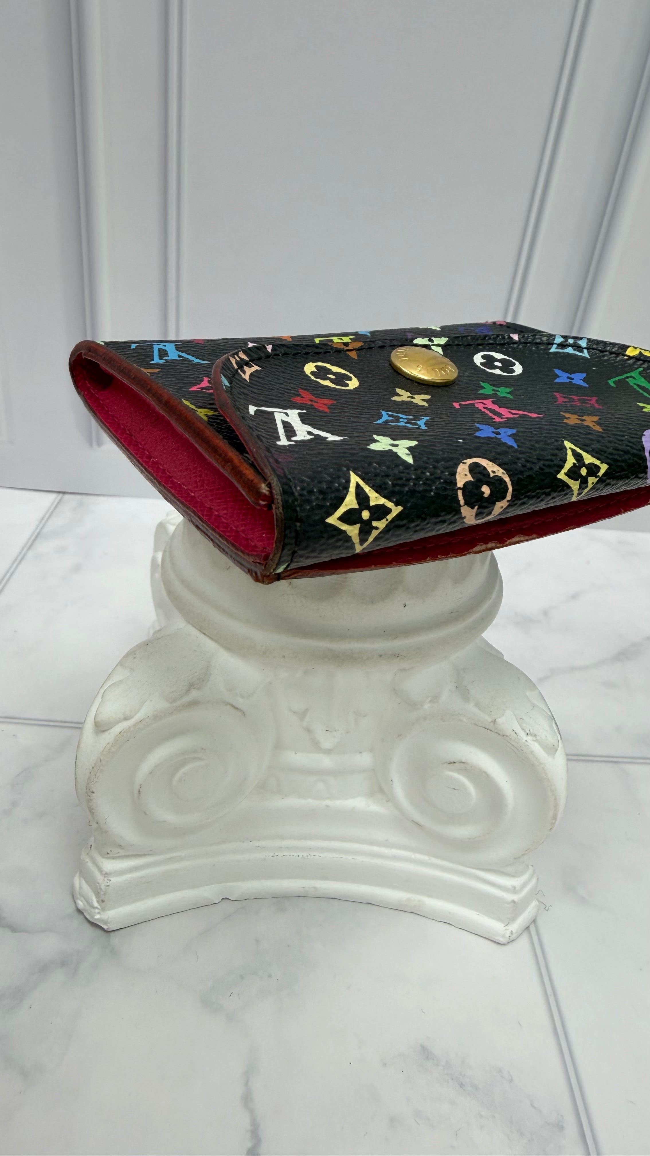 Louis Vuitton Black Multicolor Monogram Card Case