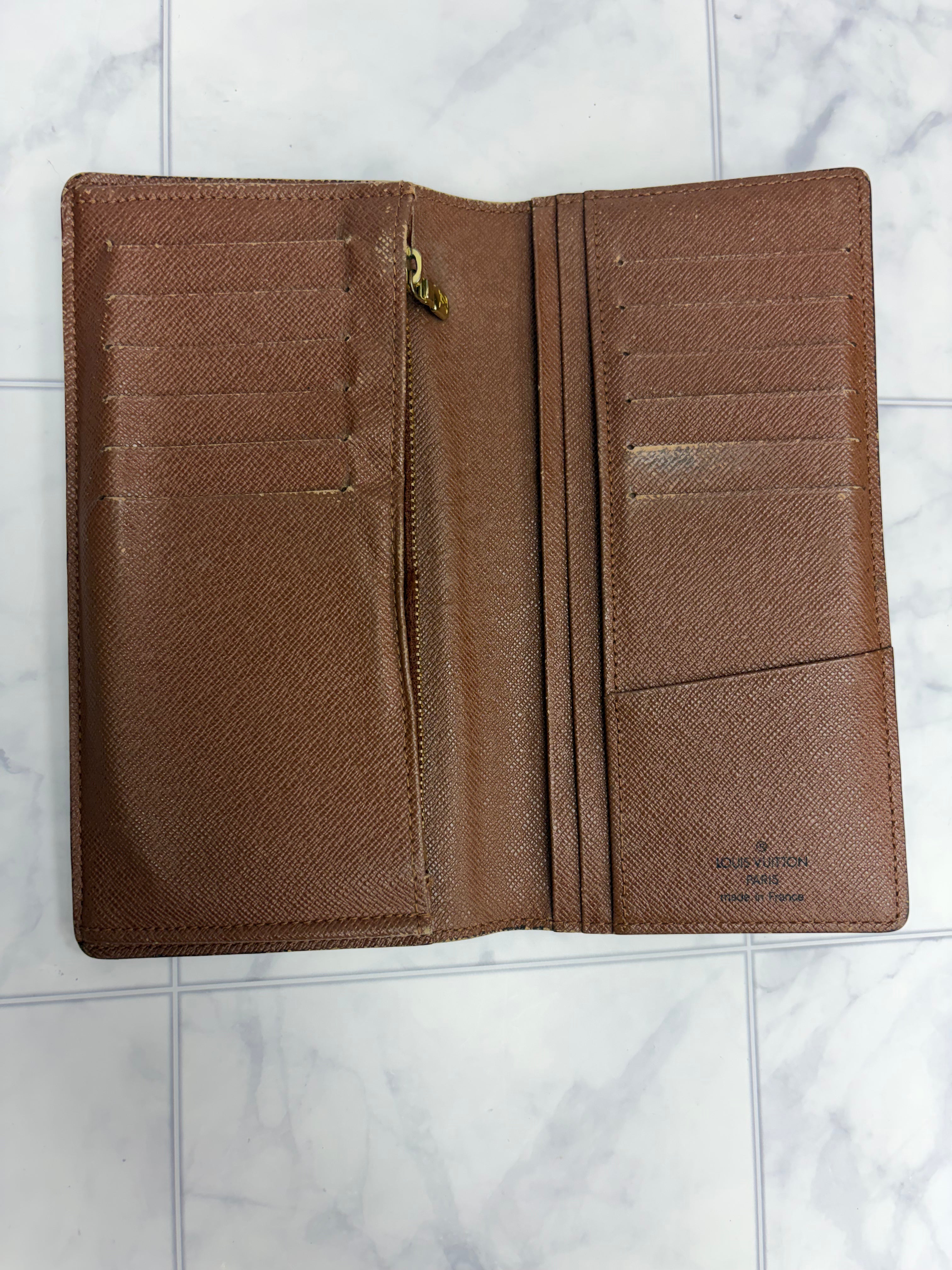 Louis Vuitton Monogram Brazza Long Wallet