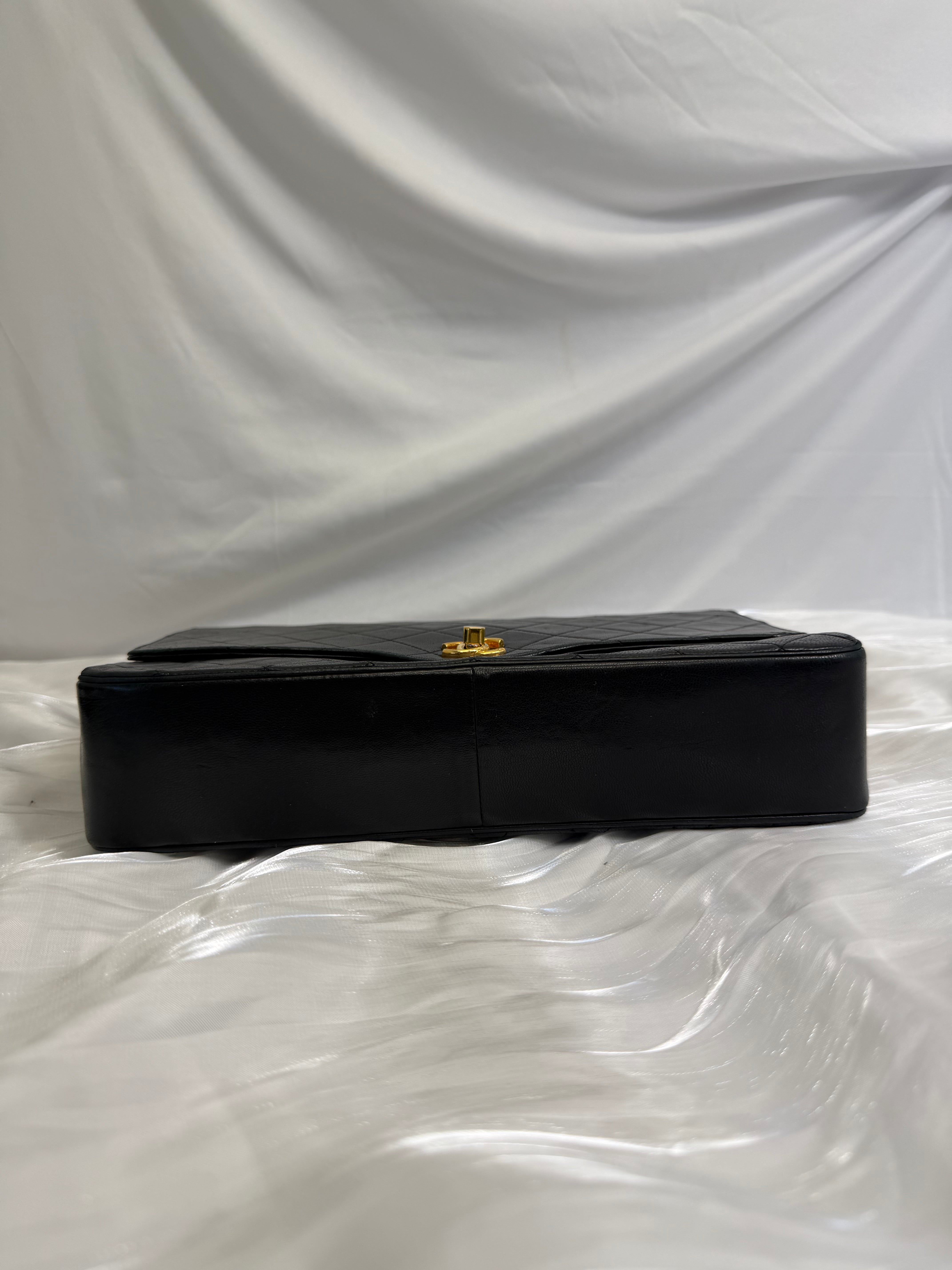 Chanel Black Calfskin Flap Bag