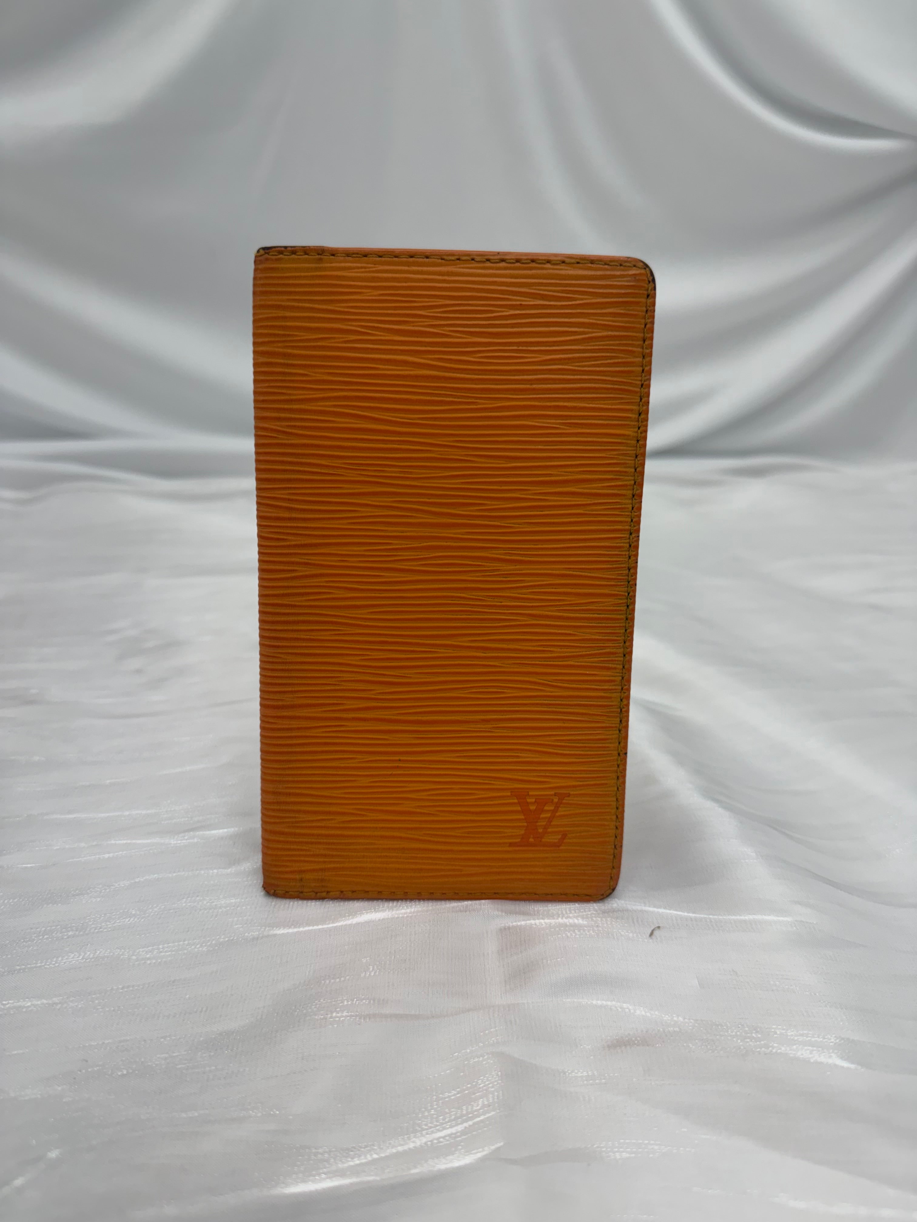 Louis Vuitton Orange Epi Long Wallet