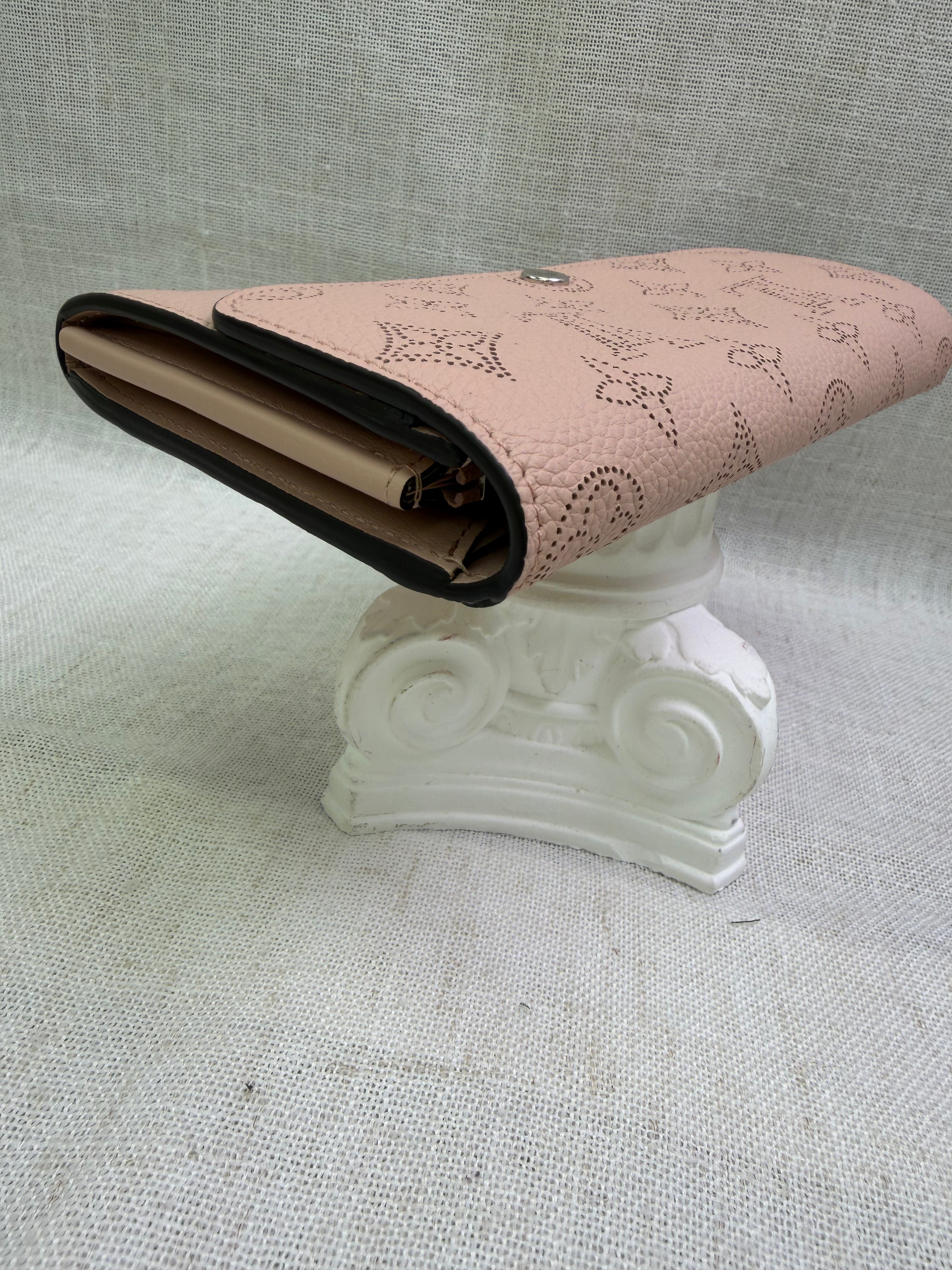 BRAND NEW- Louis Vuitton Pink Mahina Leather Sarah Wallet