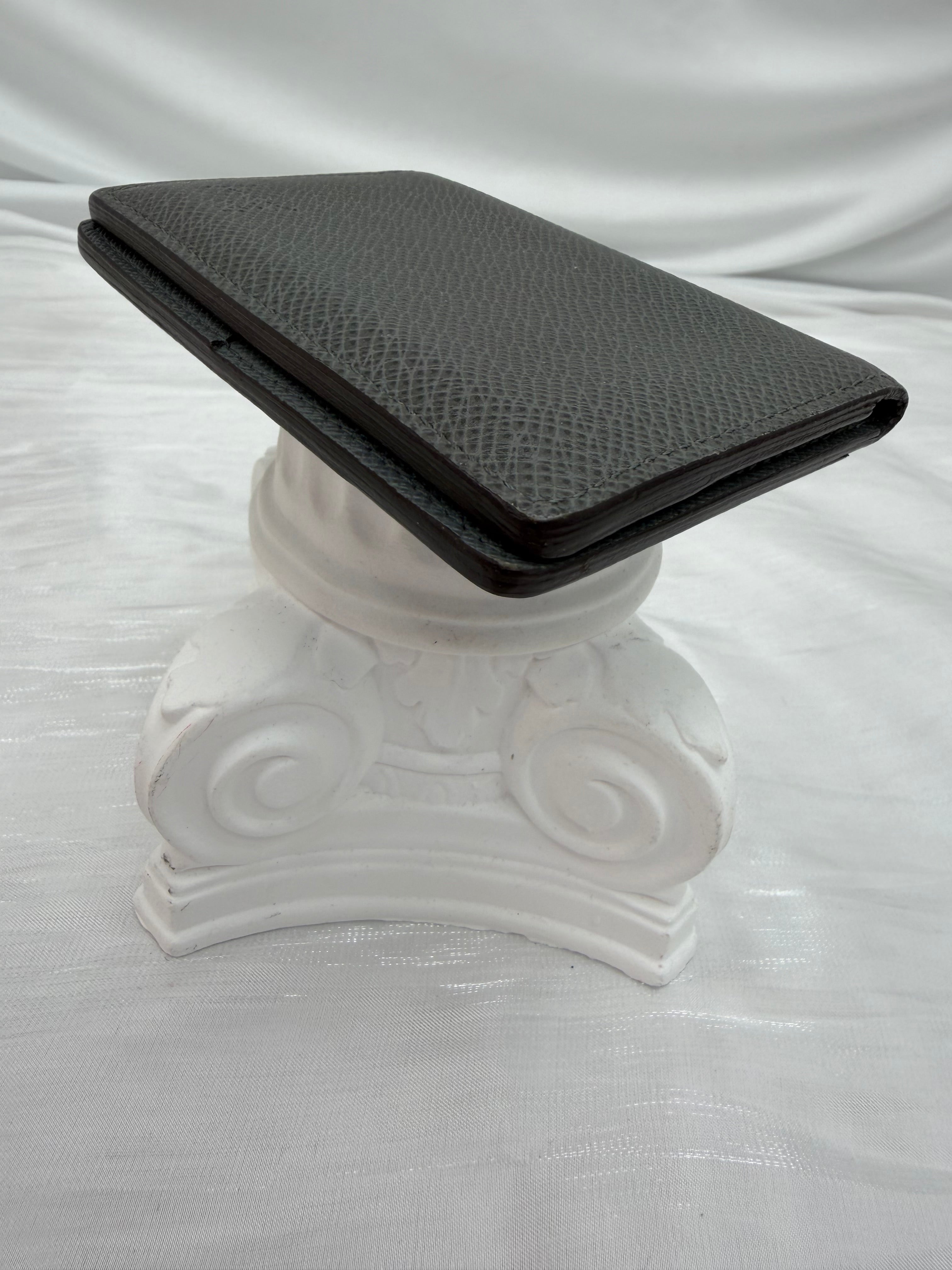 Louis Vuitton Gray Taiga Leather Pocket Organizer