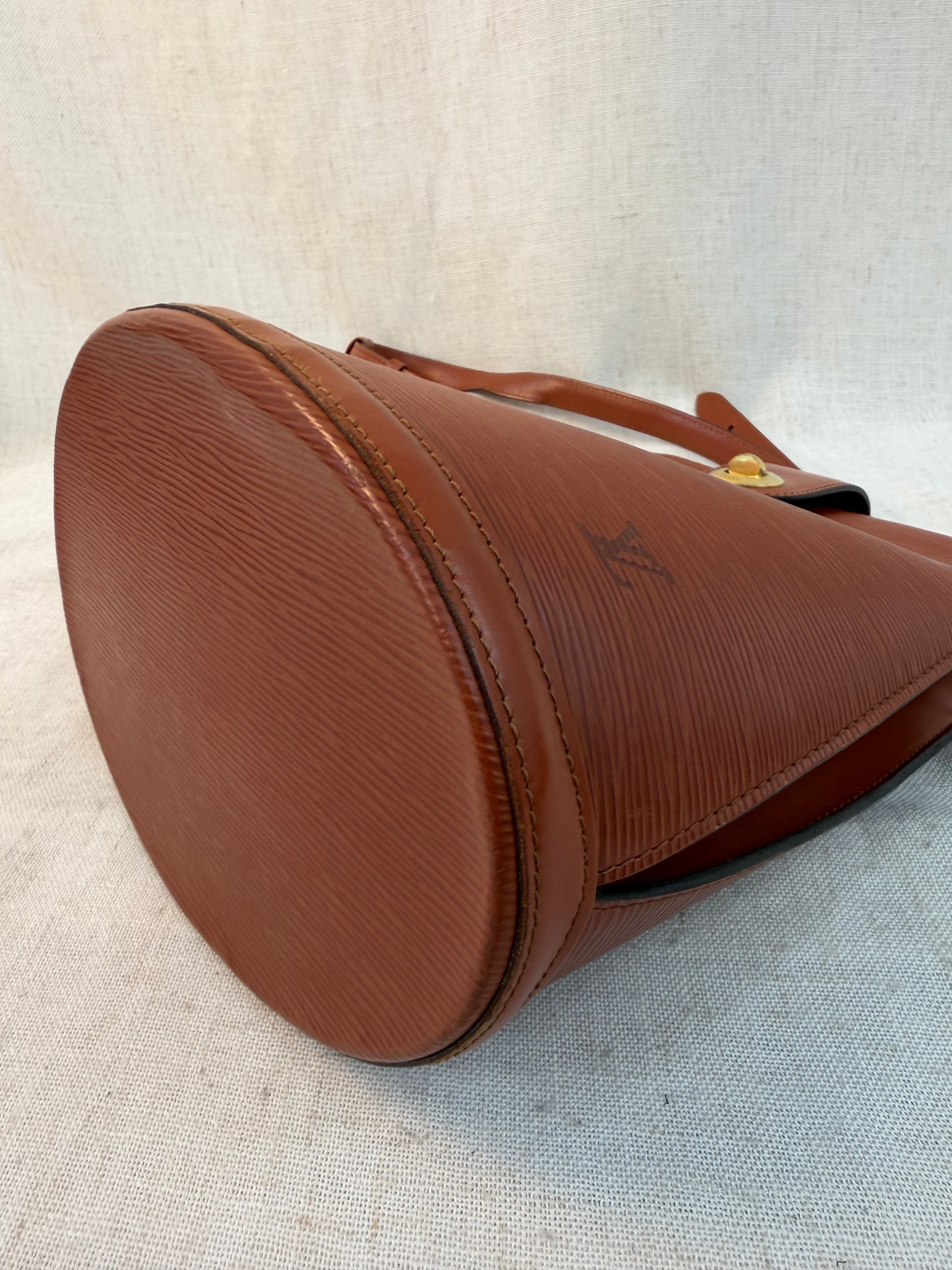 Louis Vuitton Brown Epi Cluny Shoulder Bag