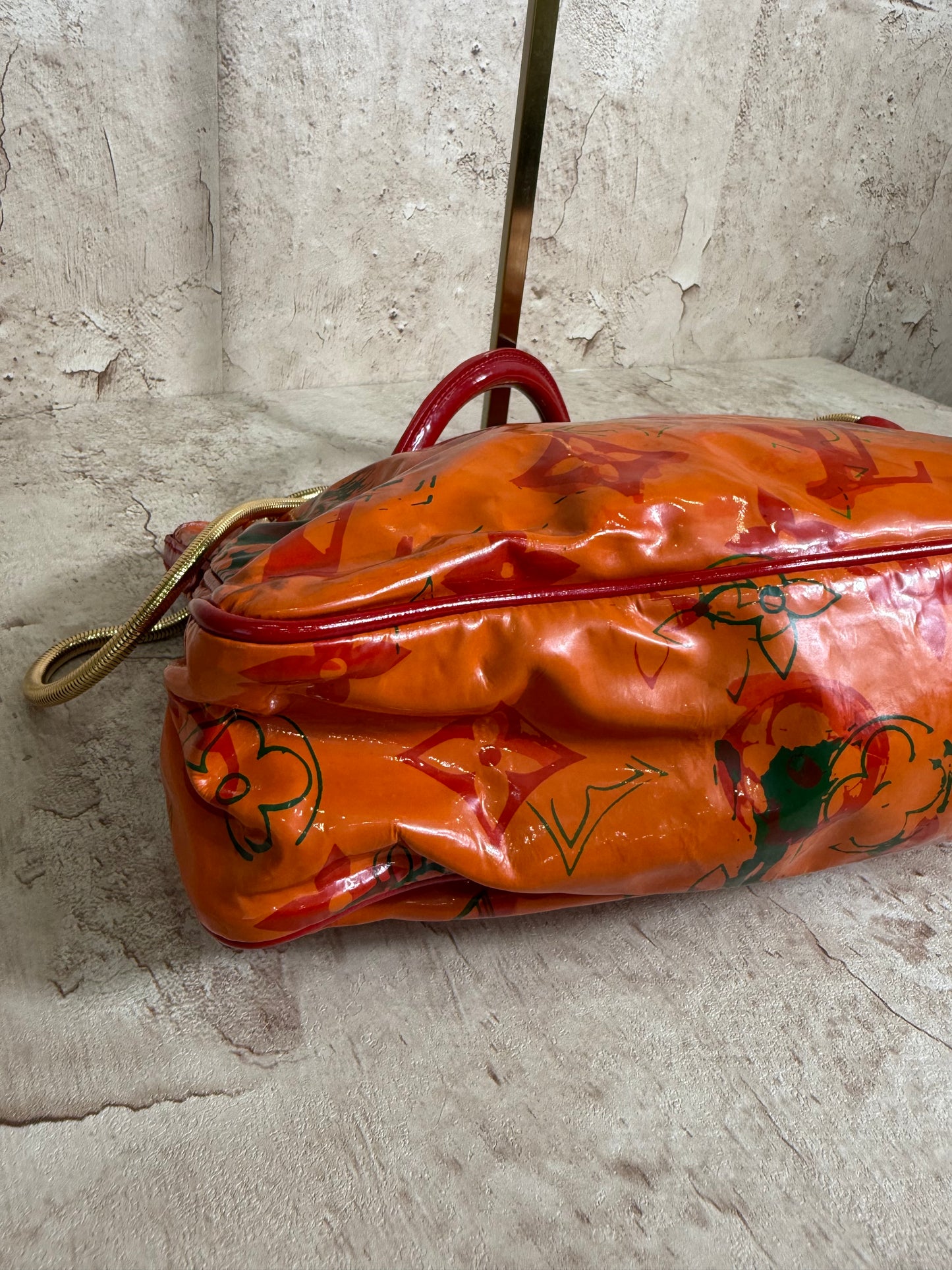 Louis Vuitton X Richard Prince Limited Edition Watercolor Patent Shoulder Bag
