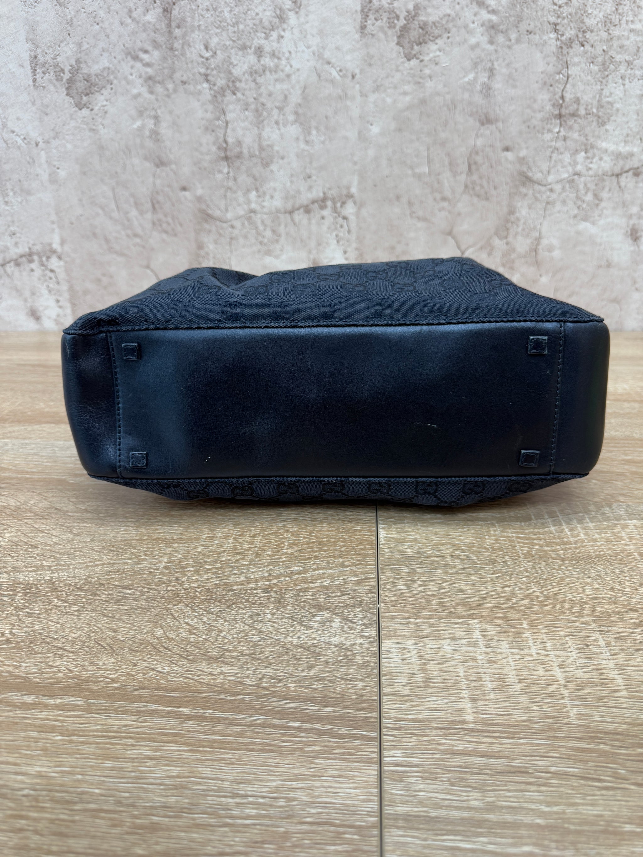 Gucci GG Black Canvas Tote Bag