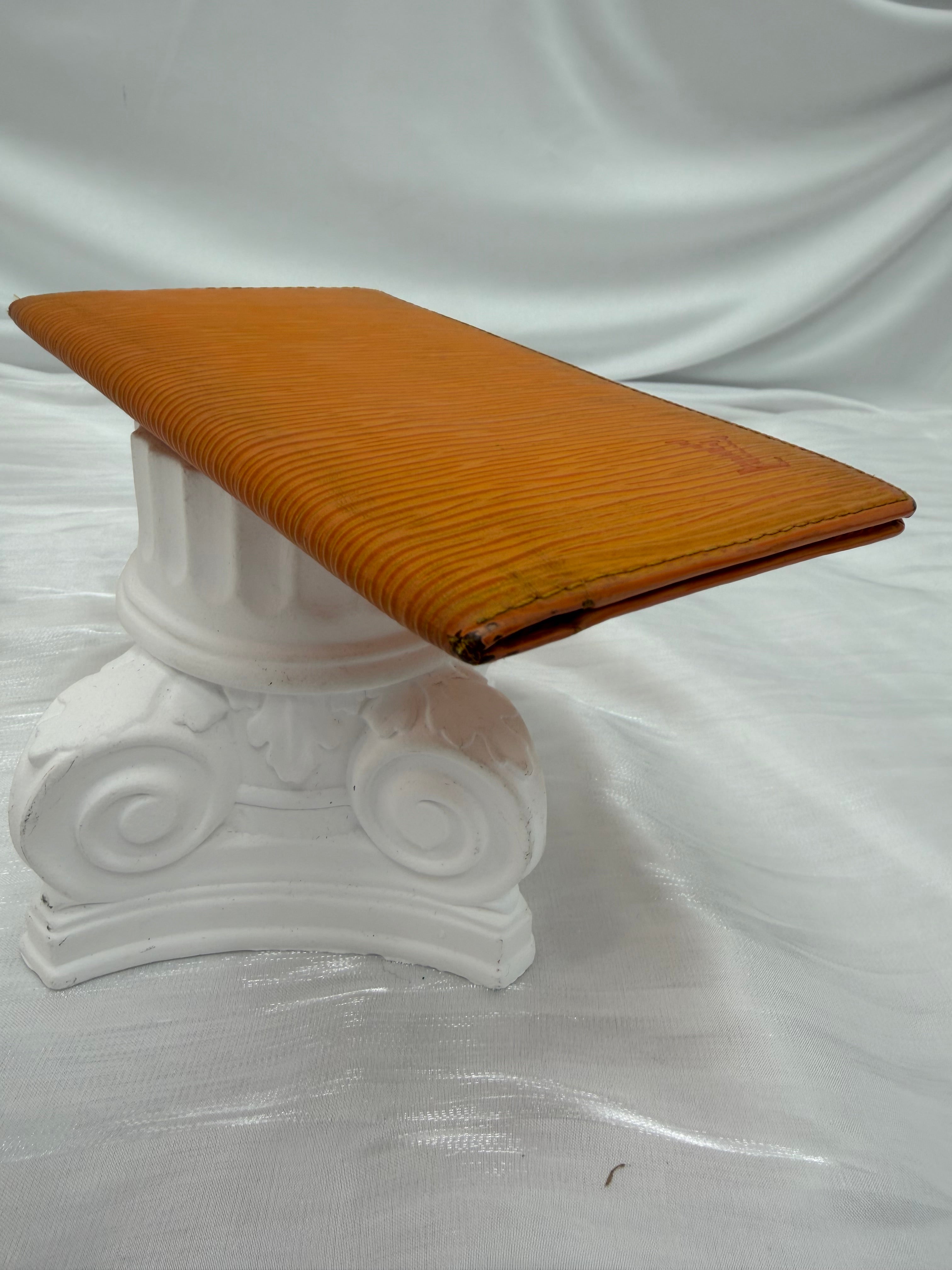 Louis Vuitton Orange Epi Long Wallet