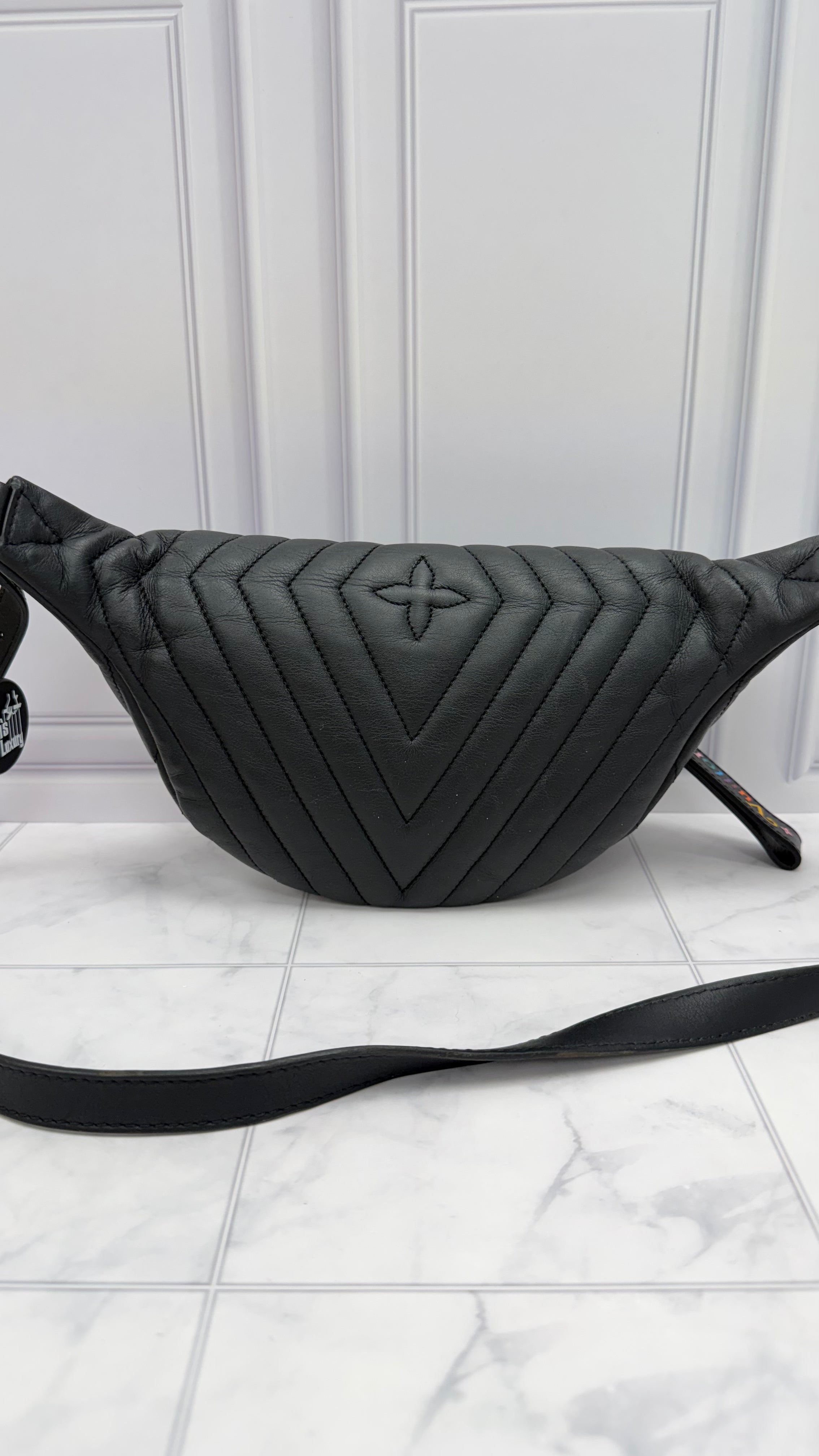 Louis Vuitton Black Quilted New Wave Bum Bag