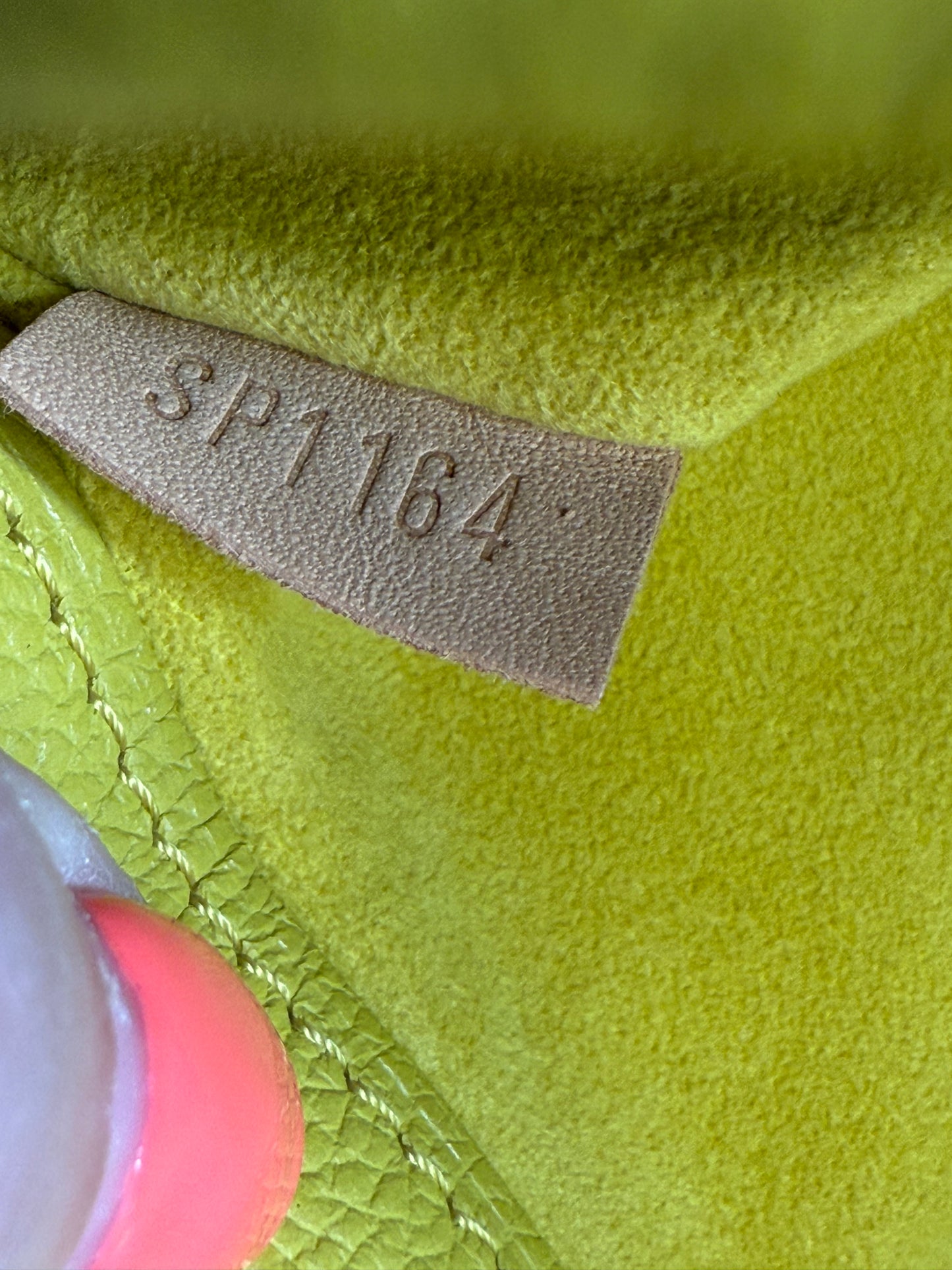 Louis Vuitton Monogram Yellow Trim Pallas Bag