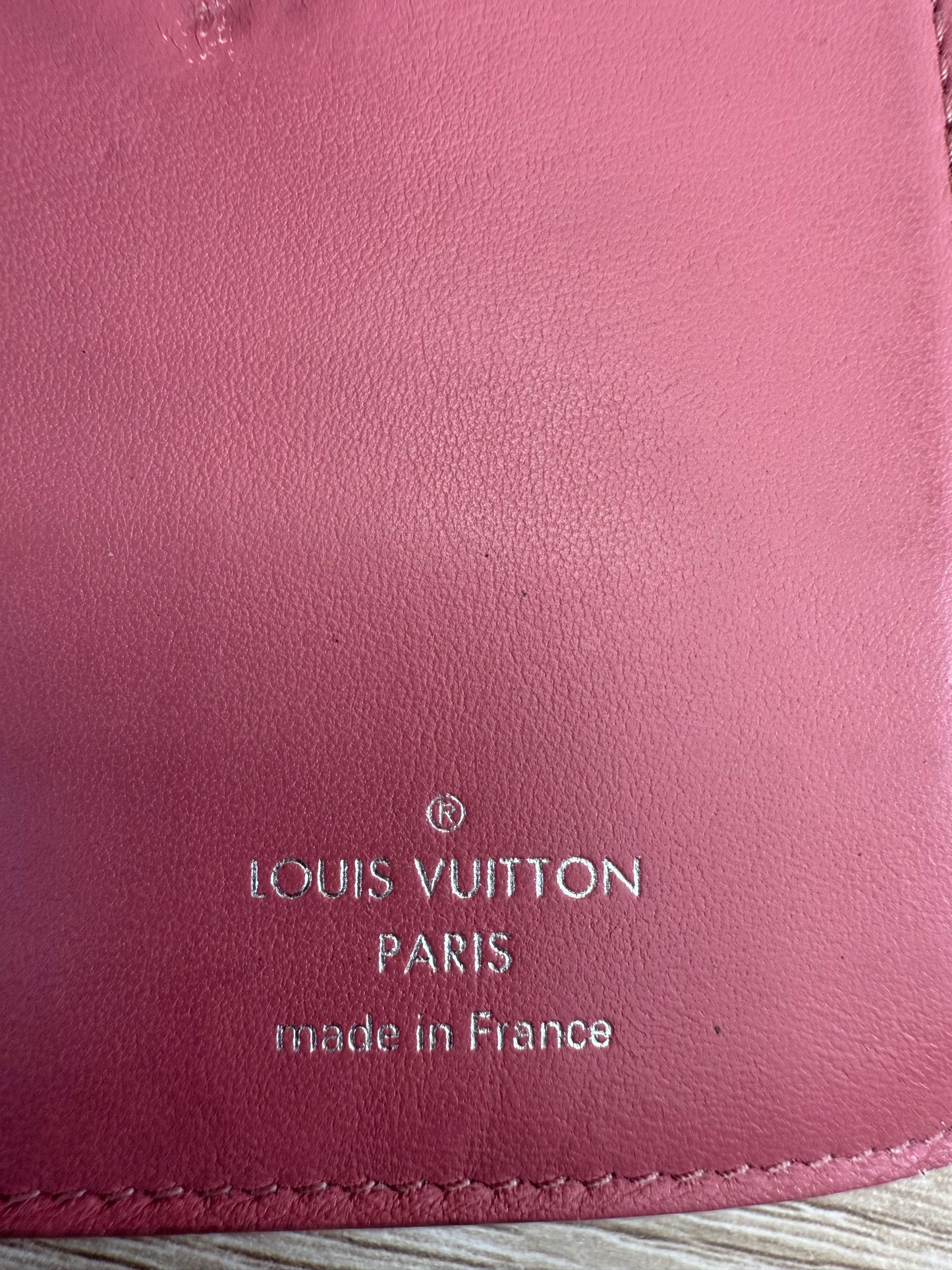 Louis Vuitton Black Leather Capucines Floral Compact Wallet