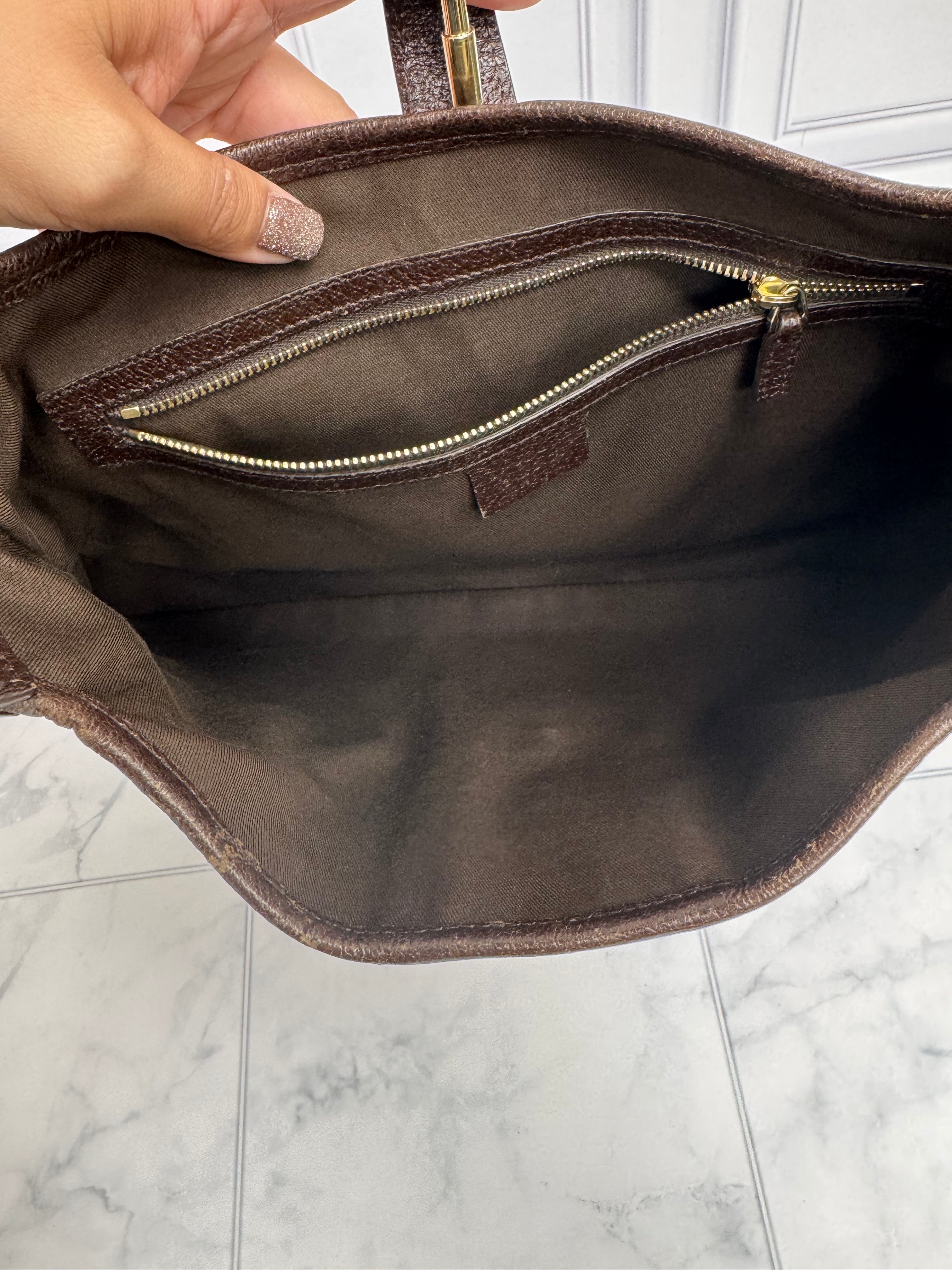 *DONS DROP* Gucci Brown GG Web Canvas Jackie Shoulder Bag