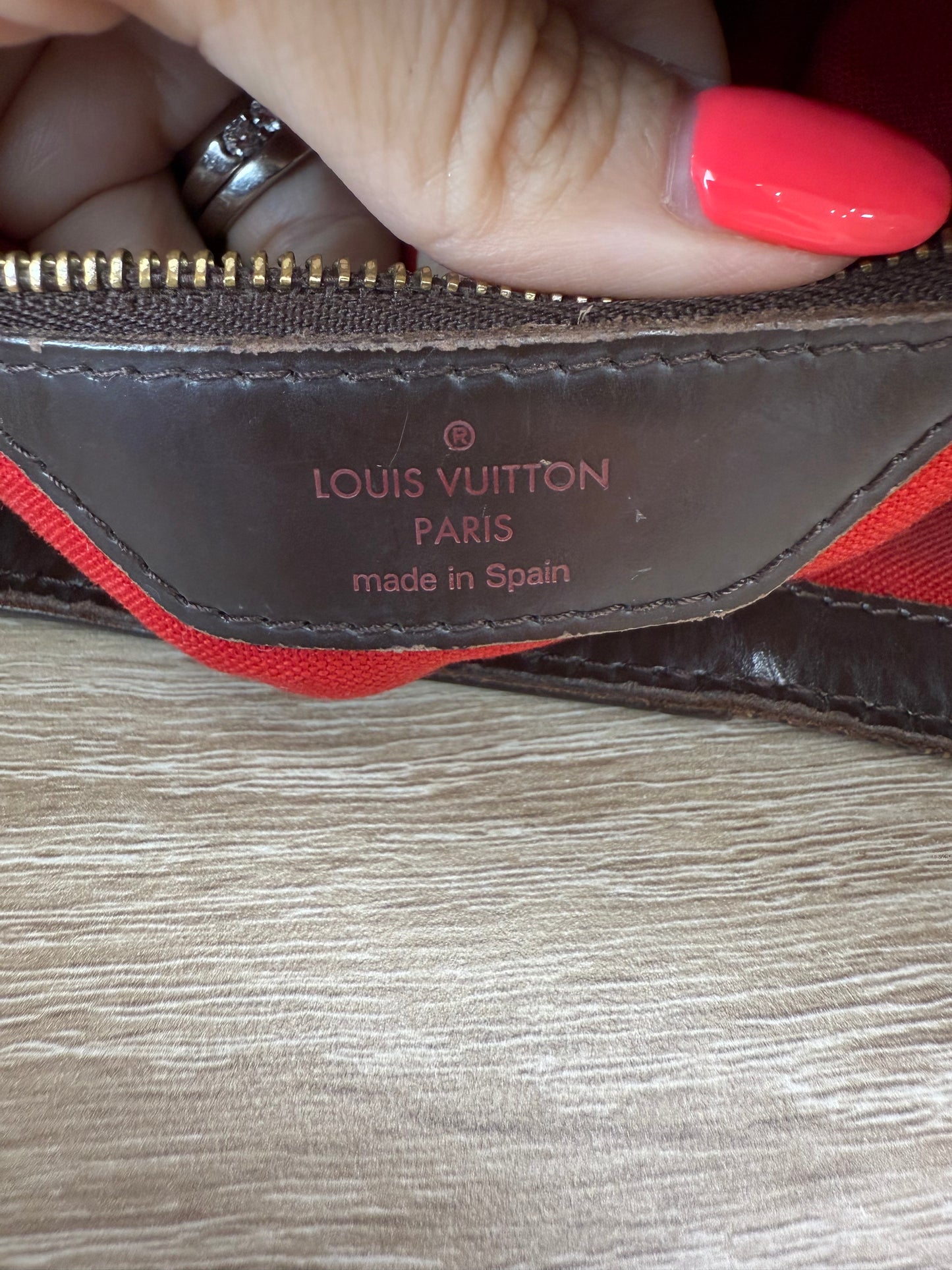 Louis Vuitton Damier Ebene Cabas Rivington Hobo Bag