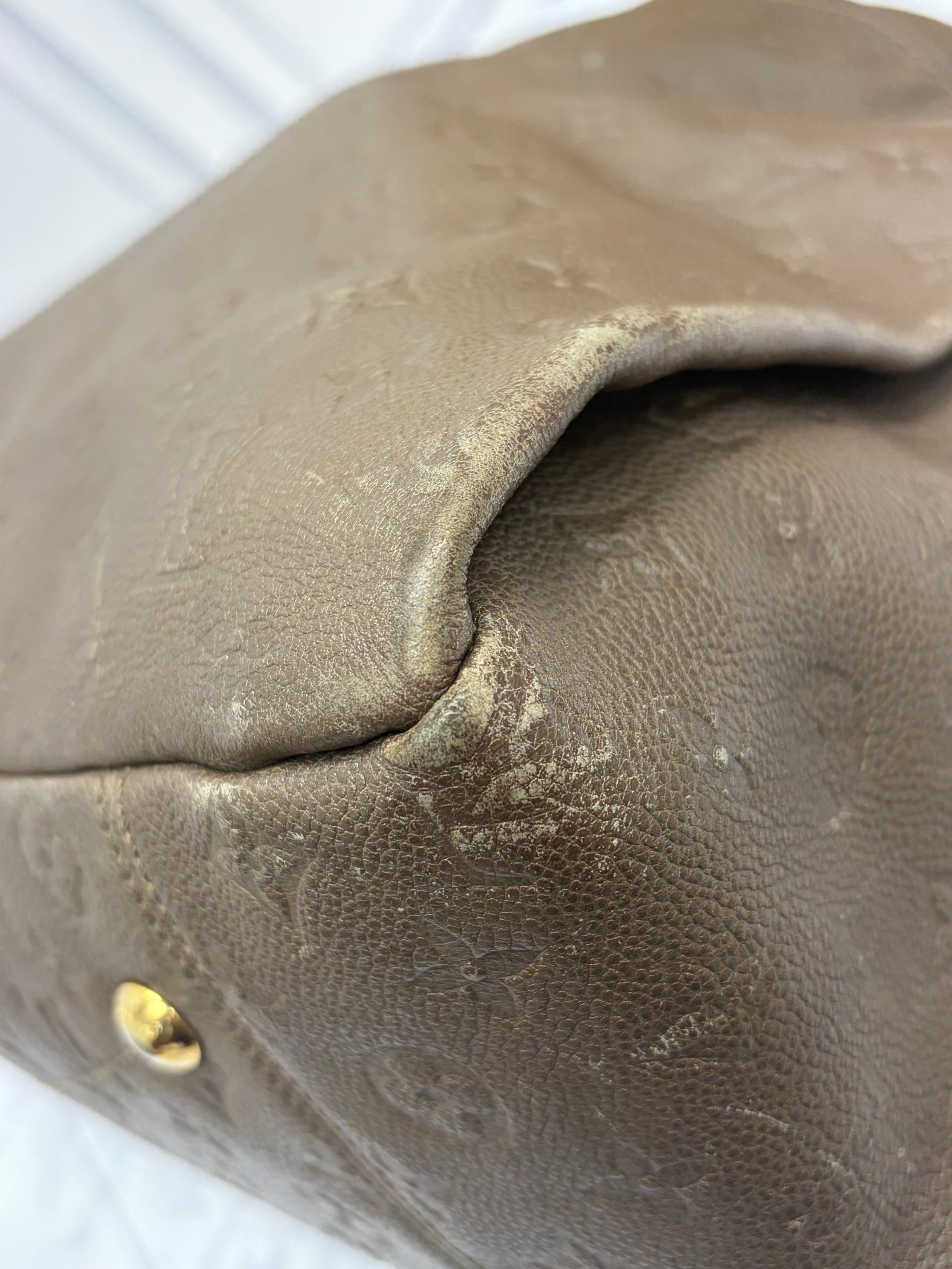 Louis Vuitton Taupe Monogram Empreinte Leather Artsy Handbag