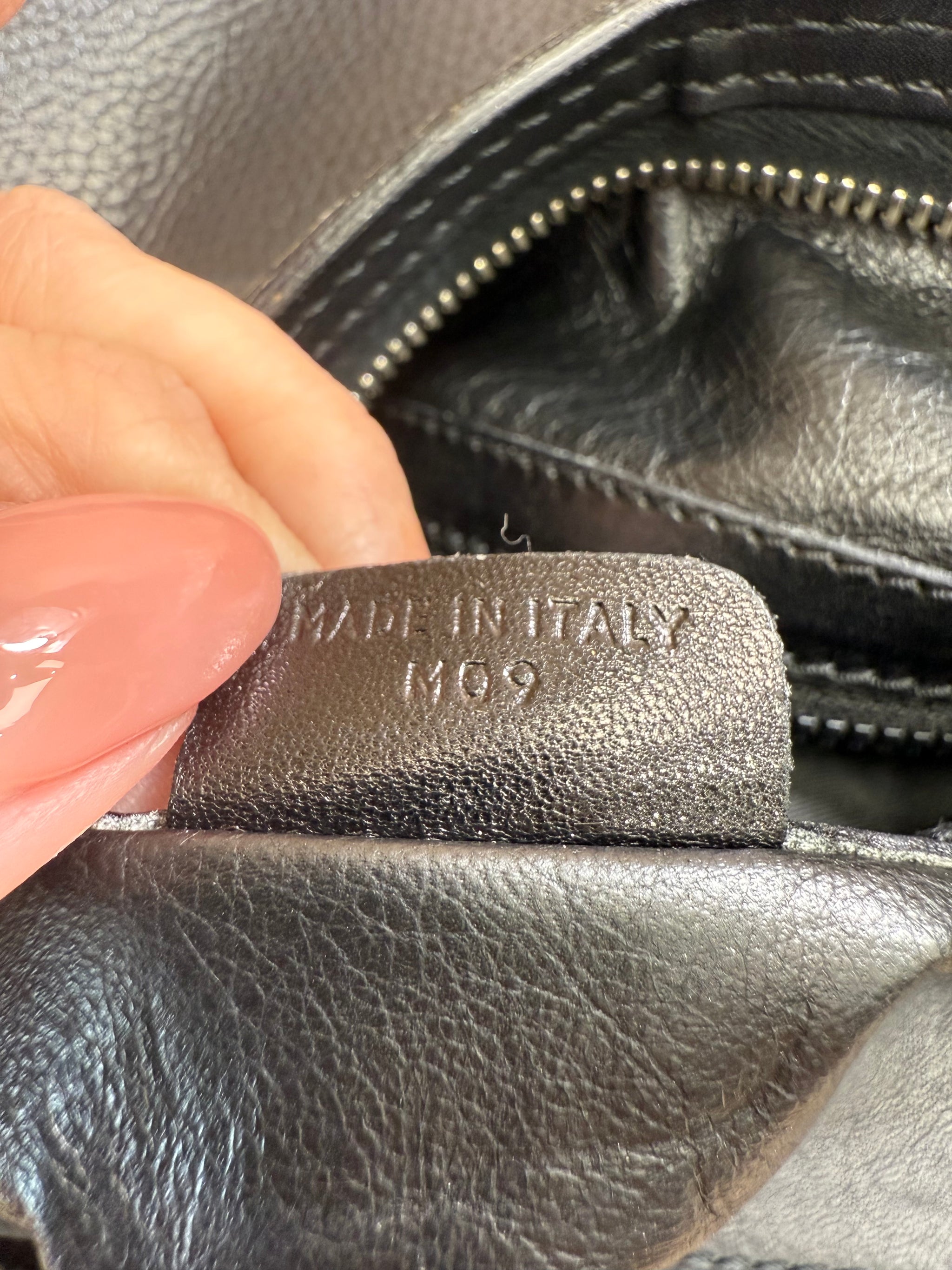 Celine Black Leather Clutch Bag