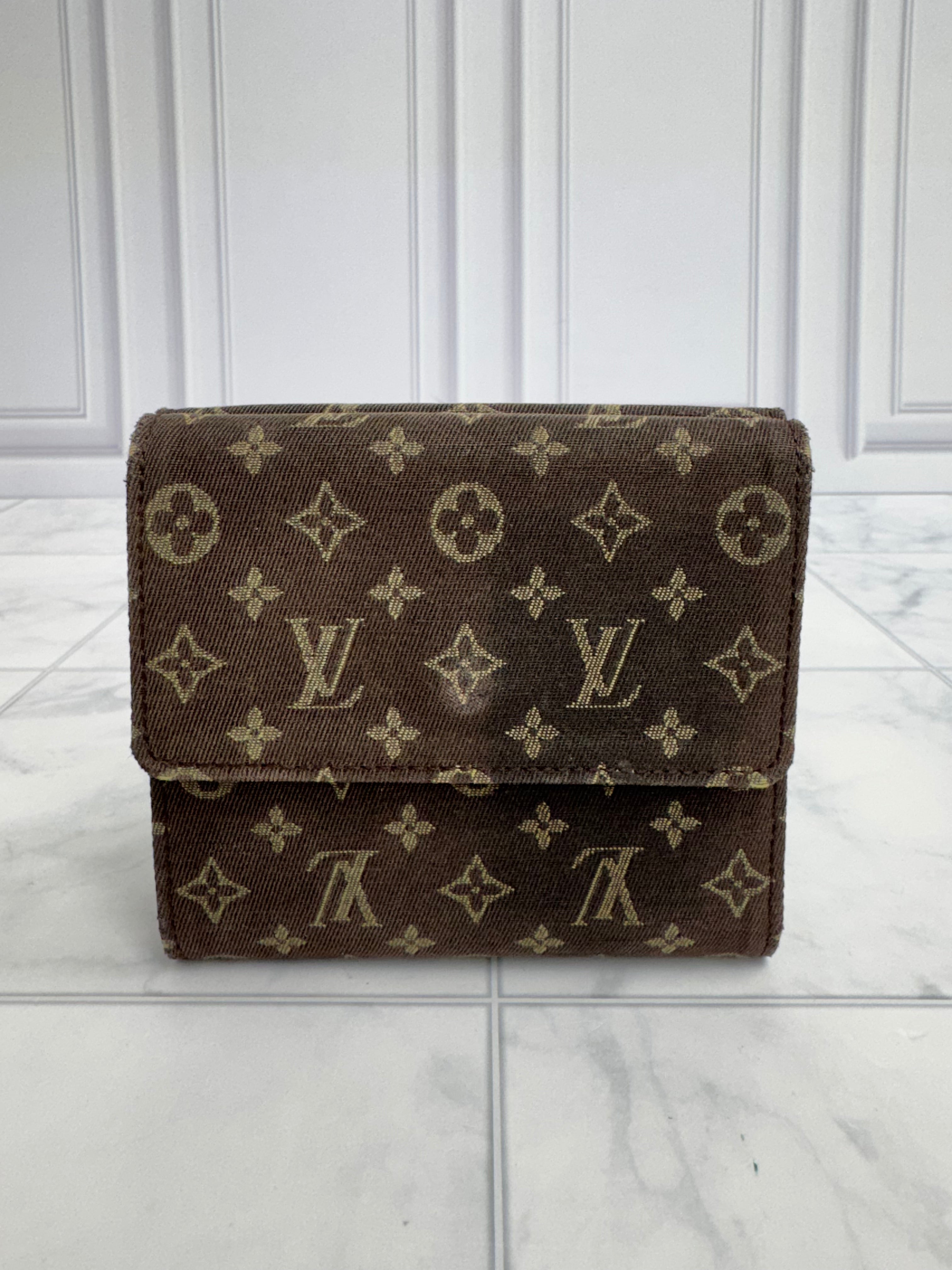 Louis Vuitton Mini Lin Monogram Elise Wallet