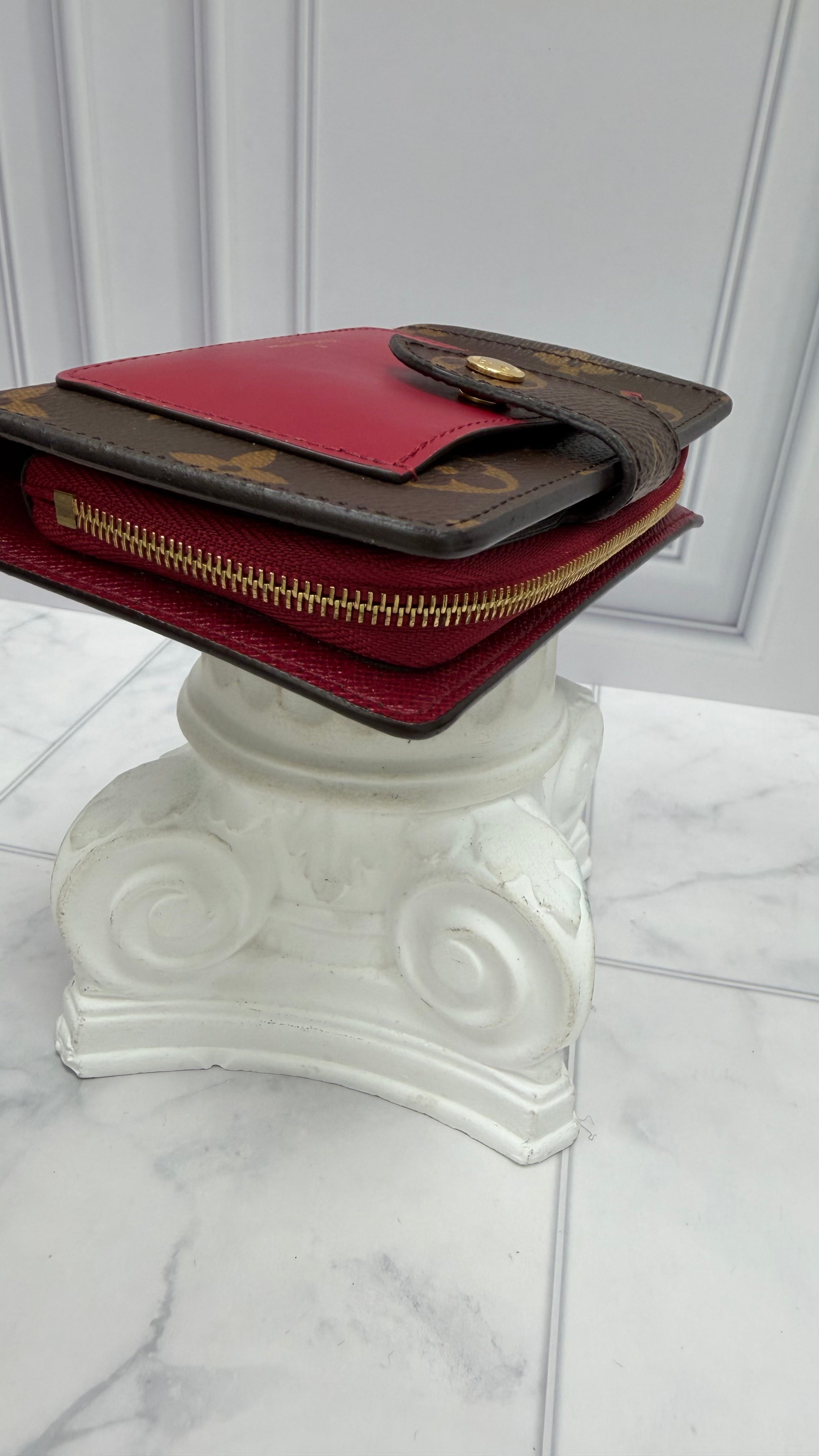 Louis Vuitton Monogram & Fuchsia Juliet Bifold Wallet