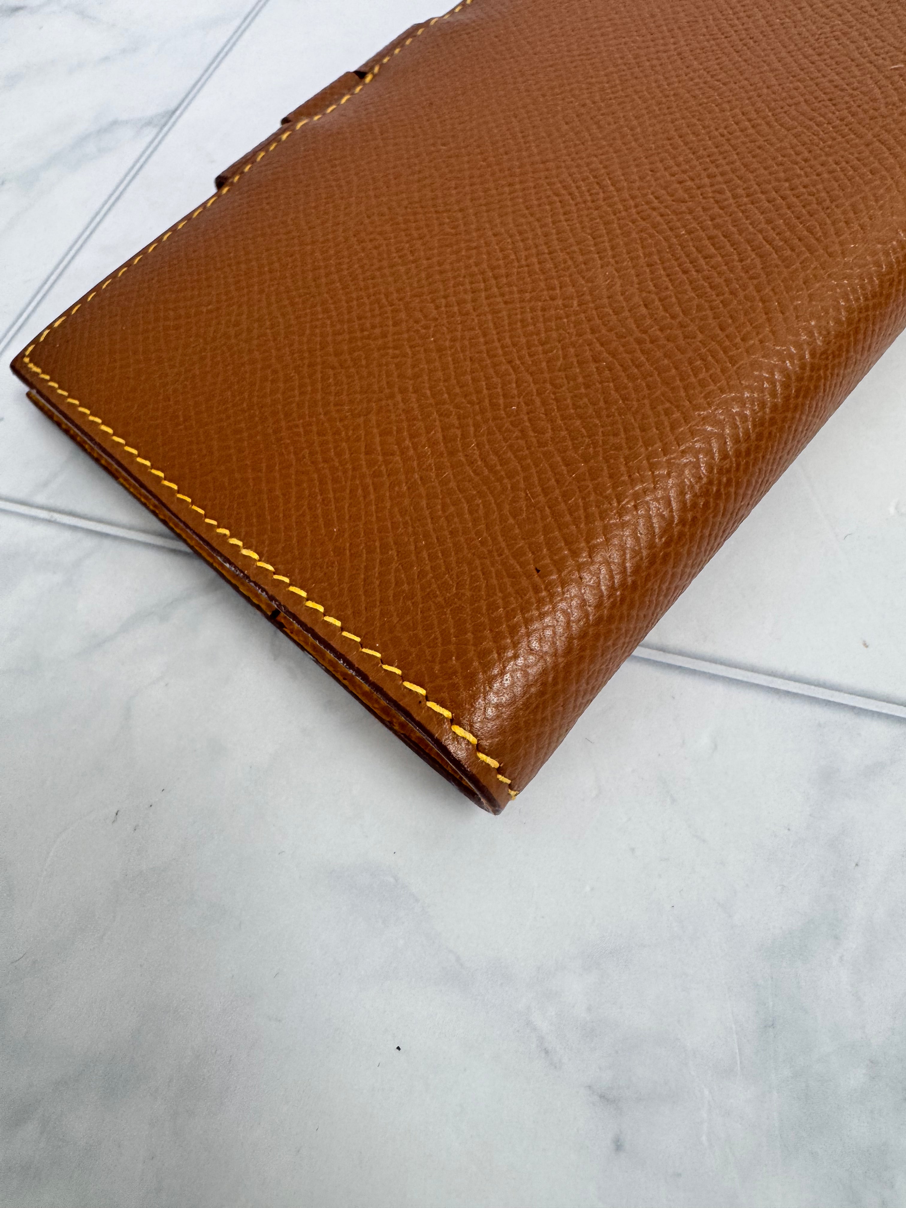 Hermes Brown Grained Leather Agenda Cover