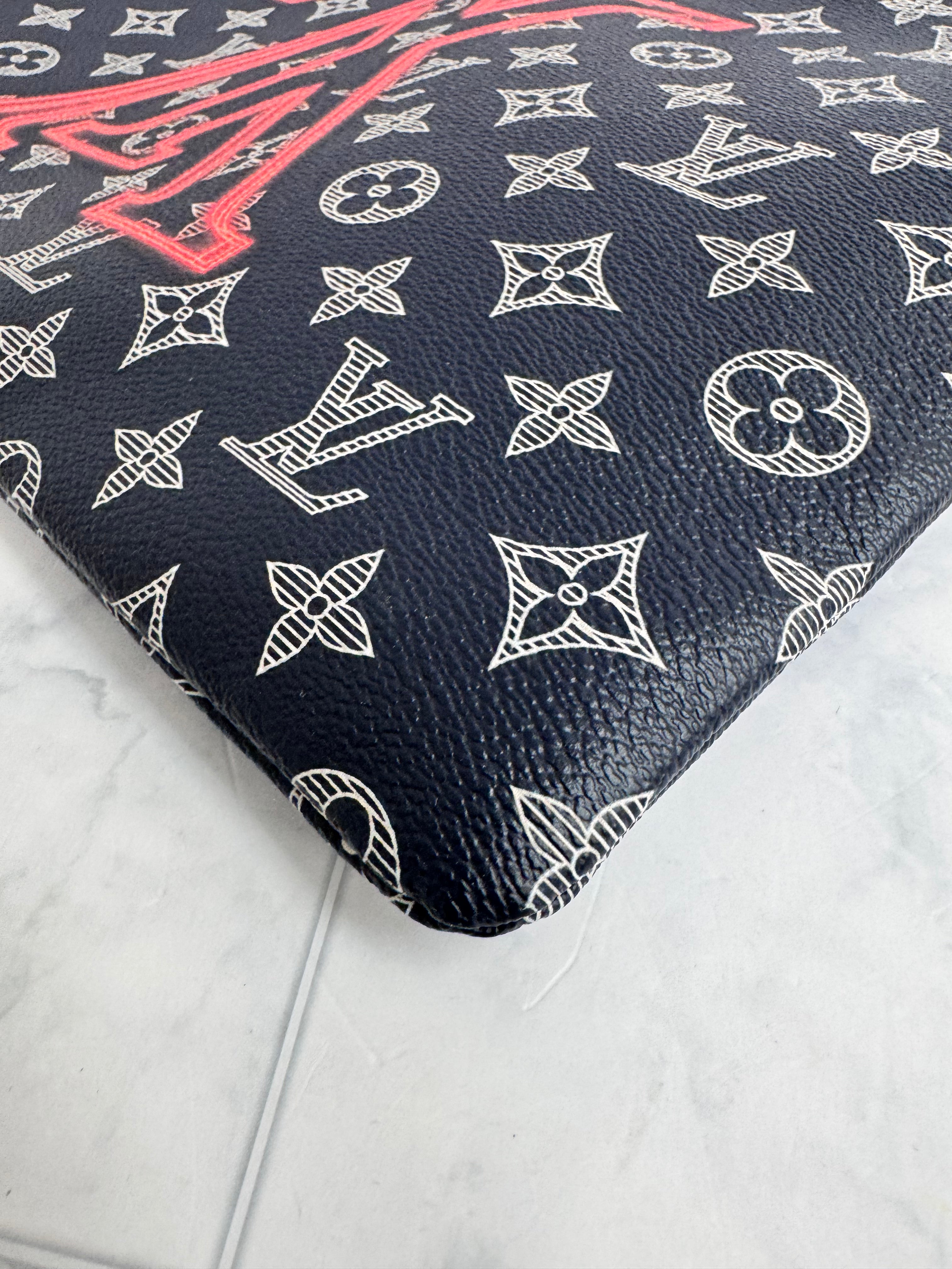 Louis Vuitton Navy Blue Monogram Upside Down Pochette Apollo GM