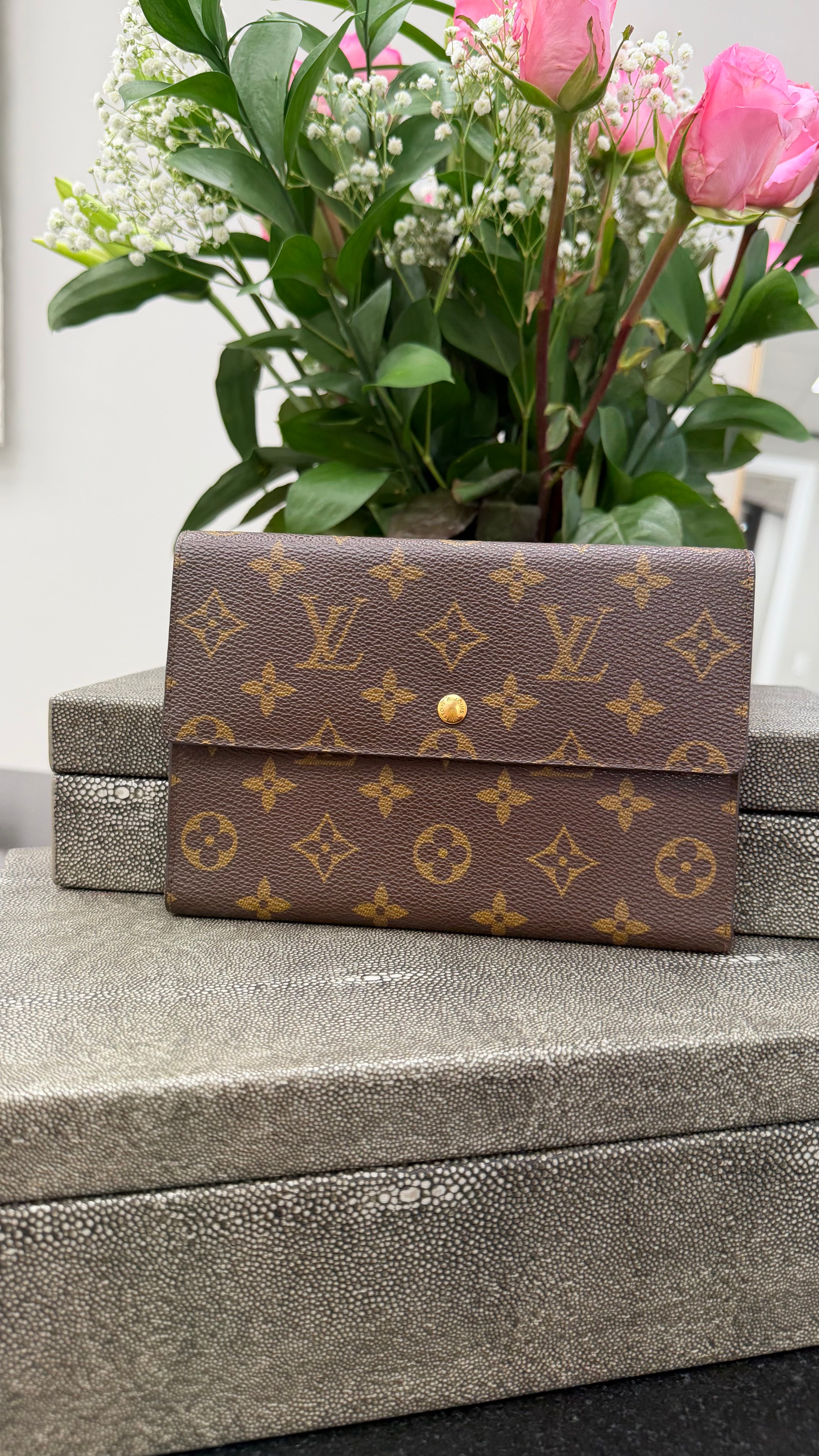 Louis Vuitton Monogram Passport Trifold Wallet