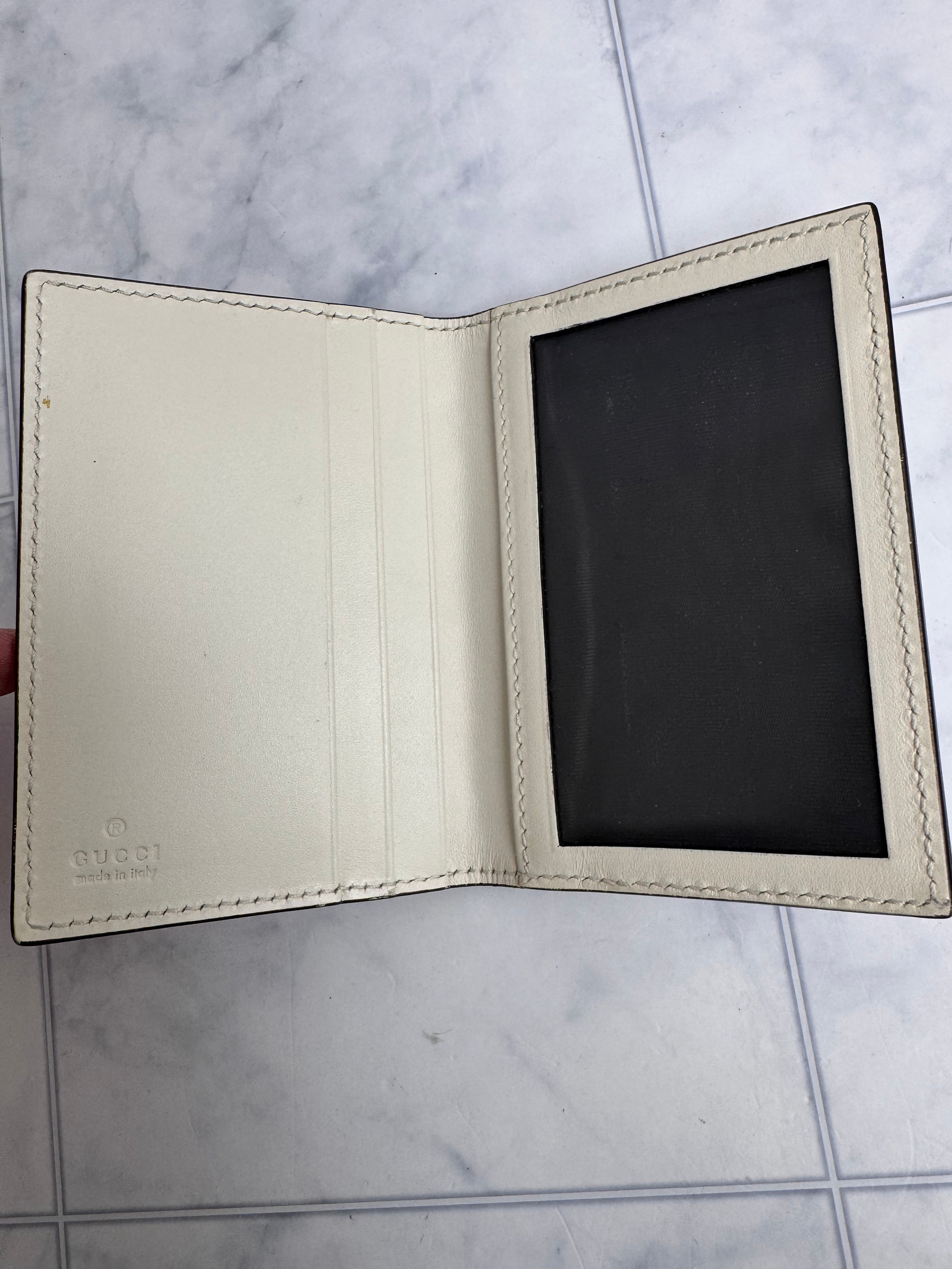 Gucci Beige Guccissima Embossed Leather Compact Wallet