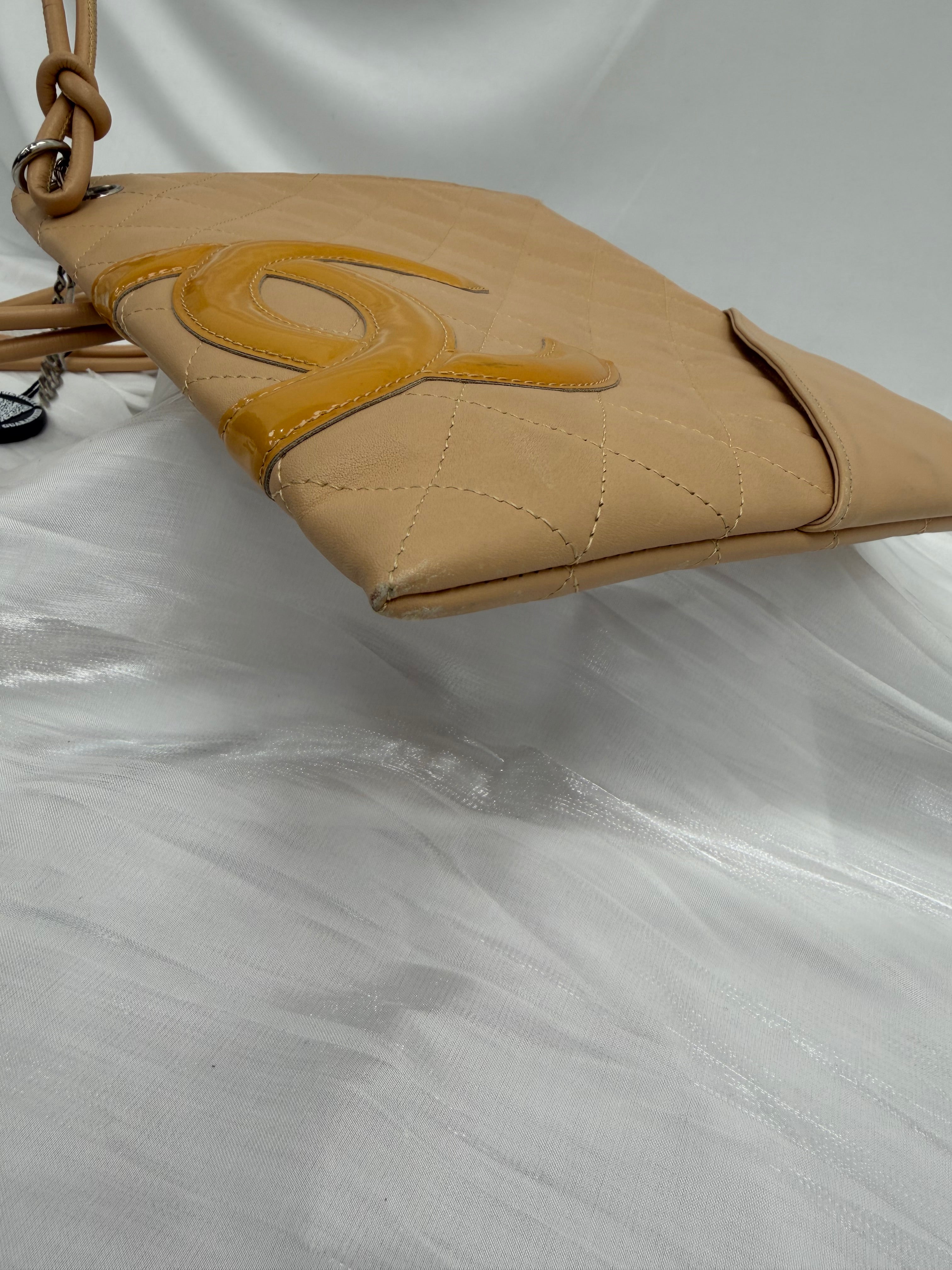 Chanel Beige Quilted Calfskin Cambon Crossbody