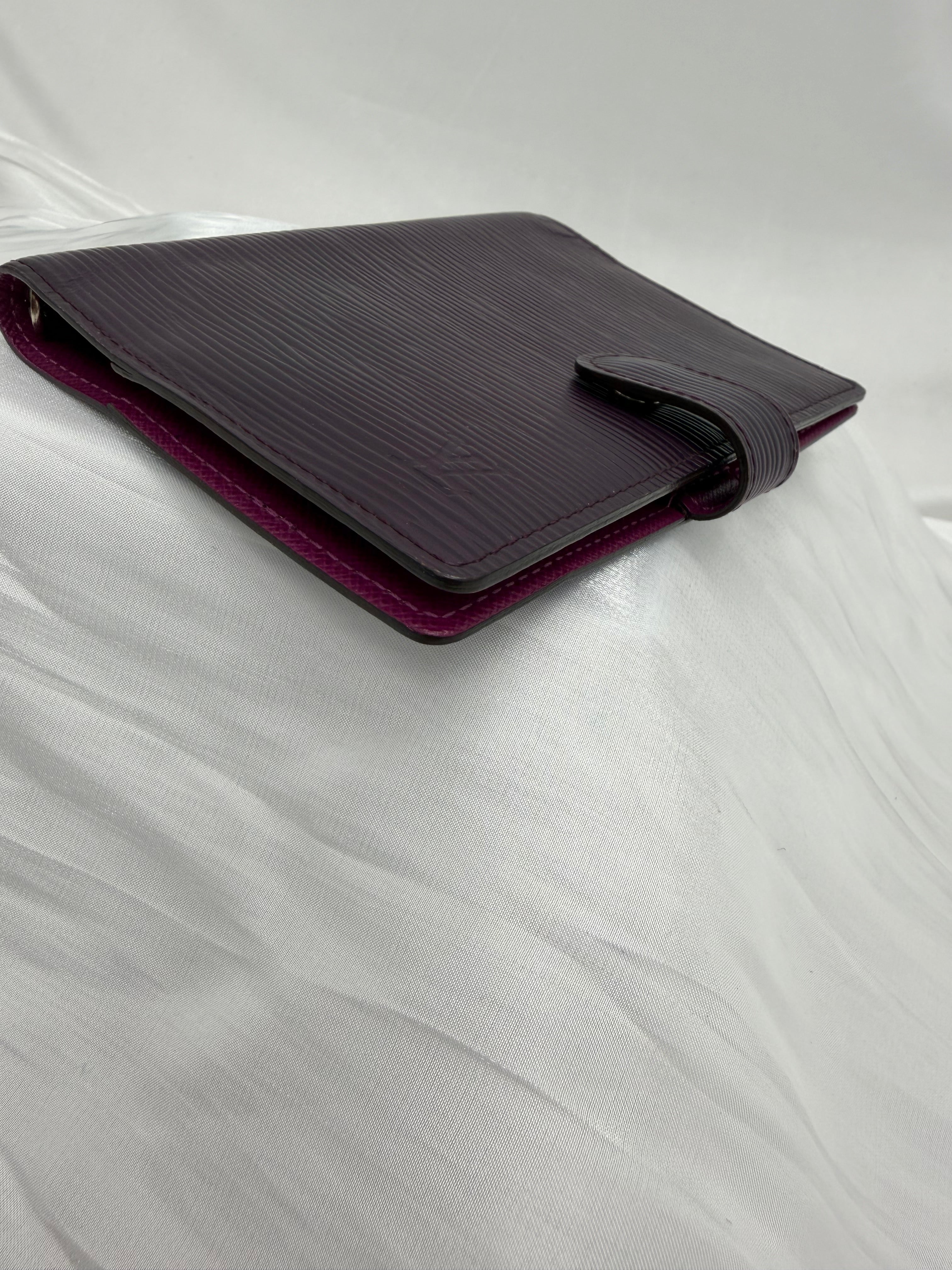 Louis Vuitton Dark Plum Epi Leather Passport Agenda PM