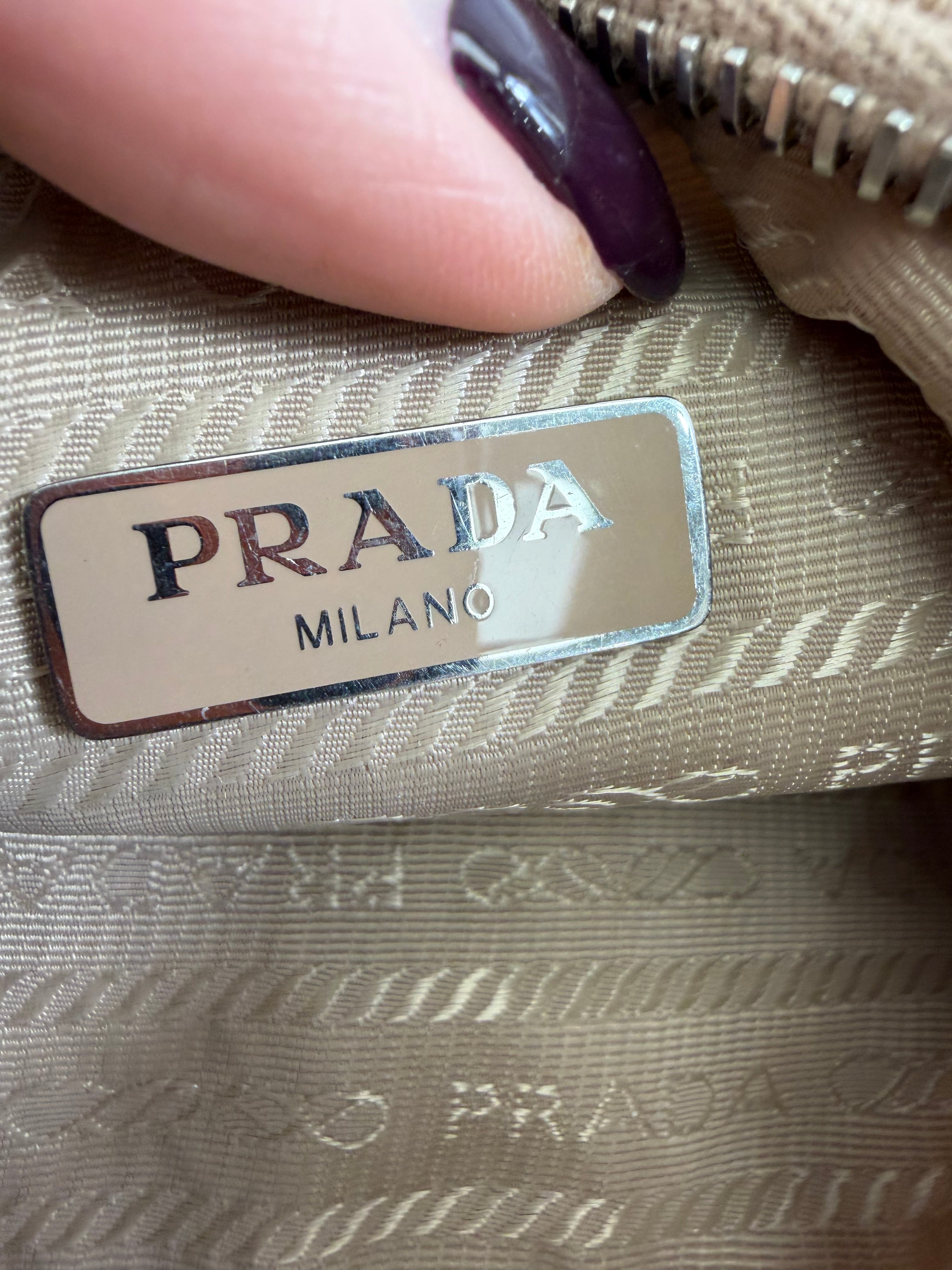 Prada Beige Nylon Re Edition 2005 Crossbody