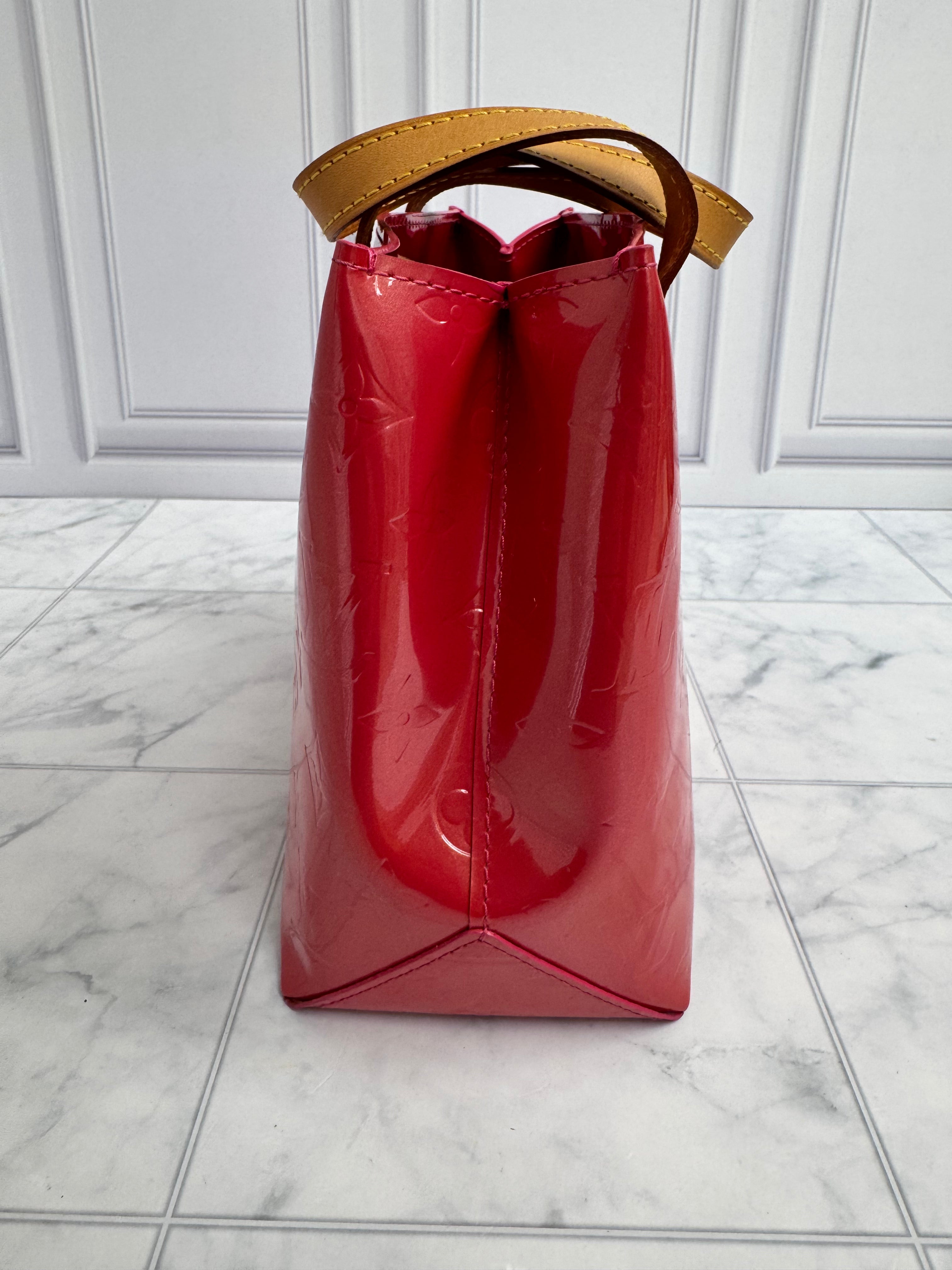 Louis Vuitton Red Vernis Reade Hand Bag PM