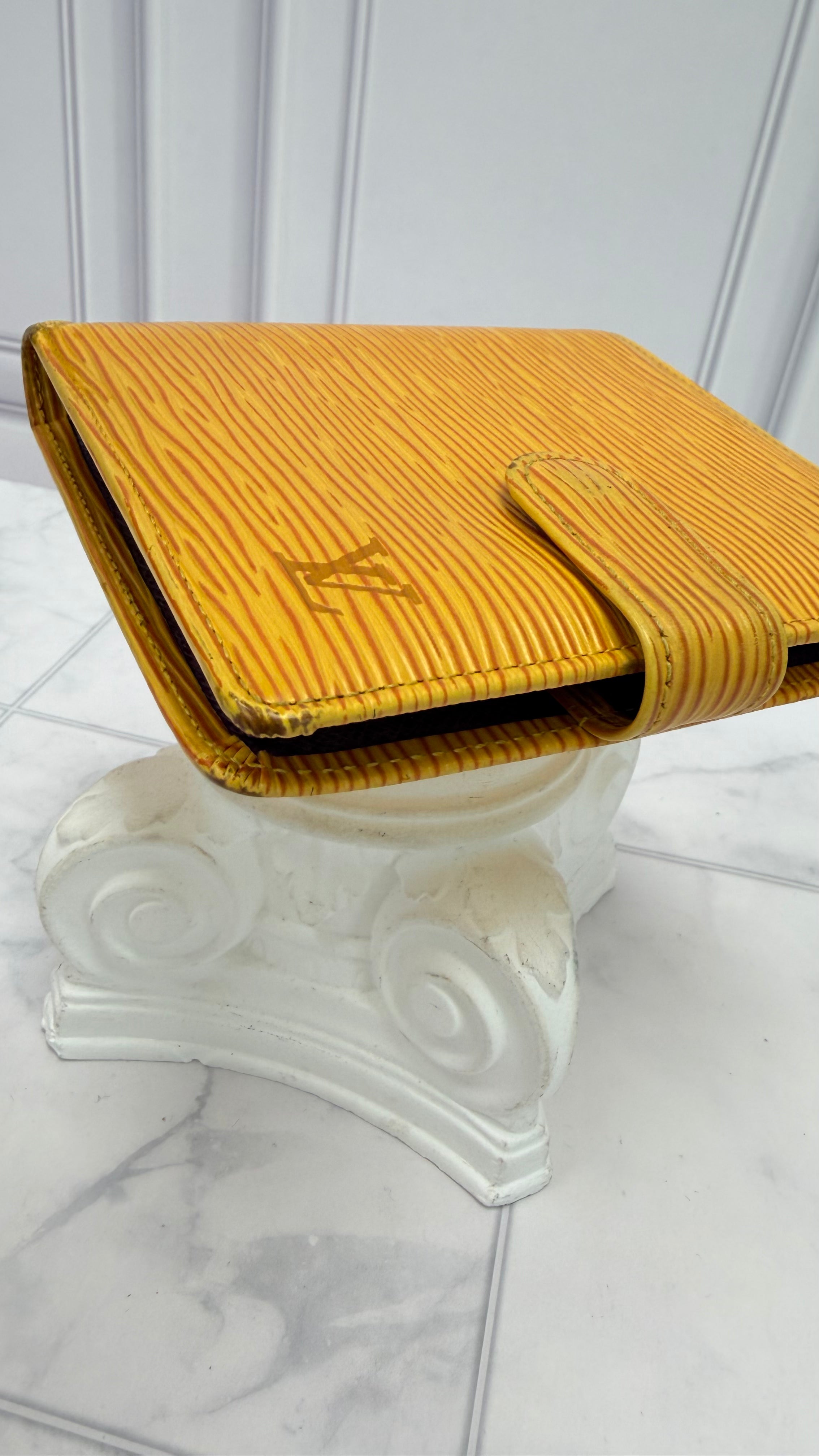 Louis Vuitton Yellow Epi Compact Snap Wallet