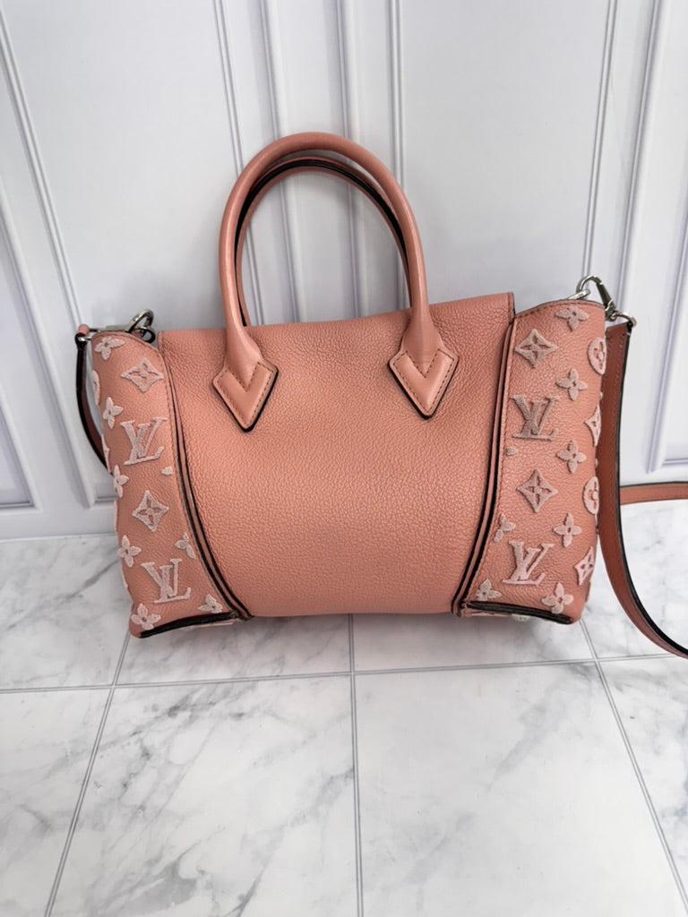Louis Vuitton Magnolia Pink Monogram Tuffetage Veau Cachemire Tote W BB