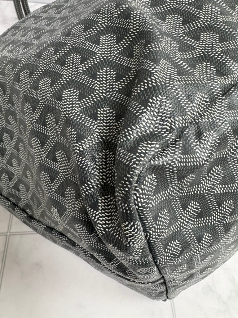 Goyard Grey Monogram Coated Canvas Saint Louis Tote GM