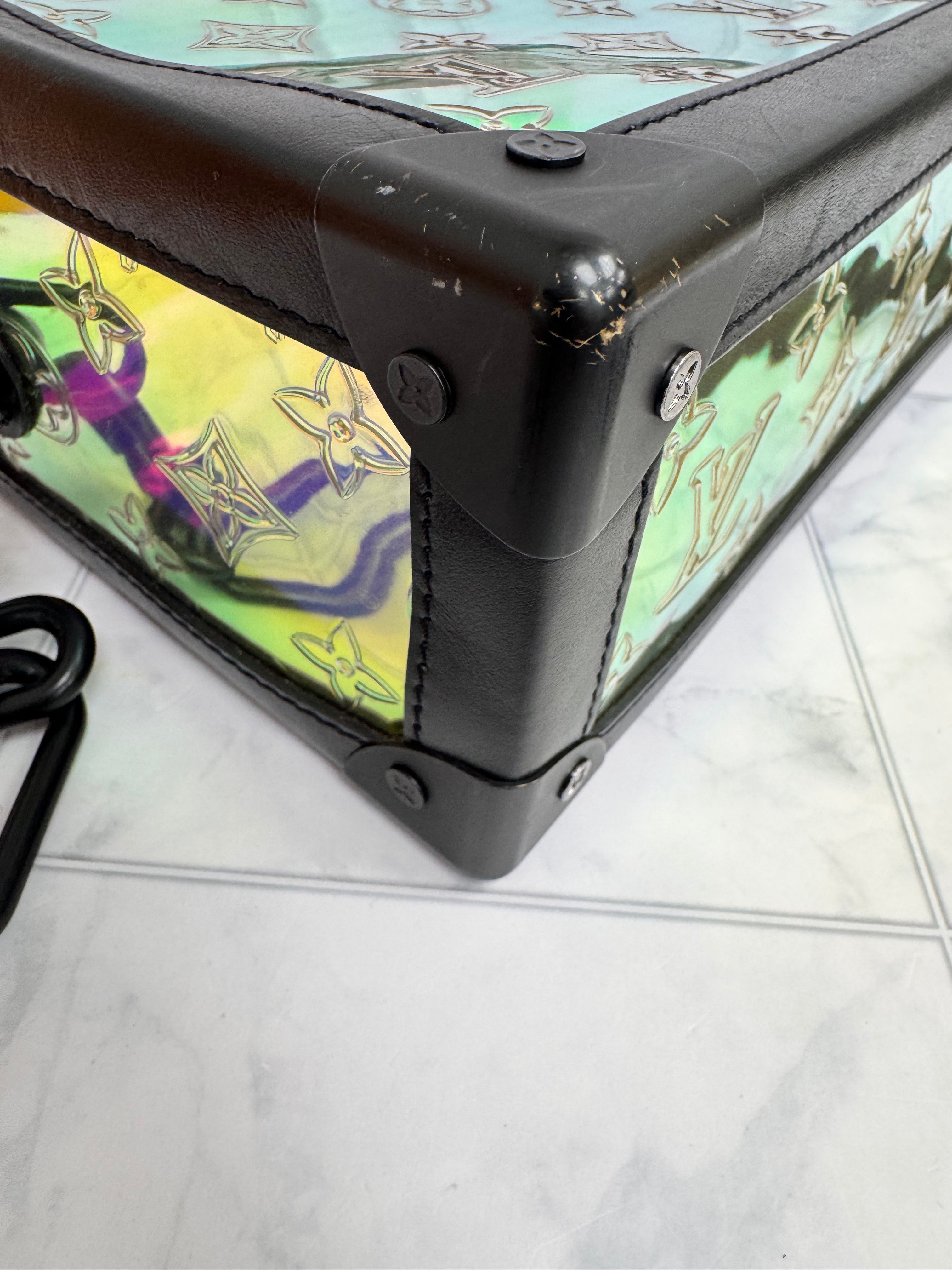 Louis Vuitton Prism Monogram Trunk Crossbody Bag