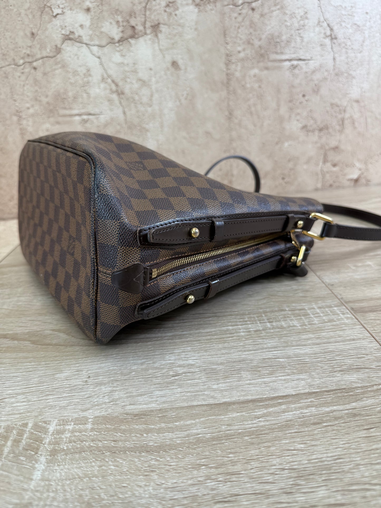 Louis Vuitton Damier Ebene Cabas Rivington Hobo Bag