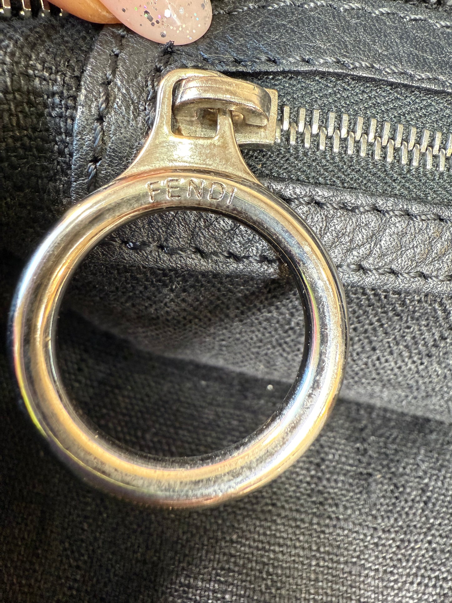 Fendi Black Devil Trapezio Bag