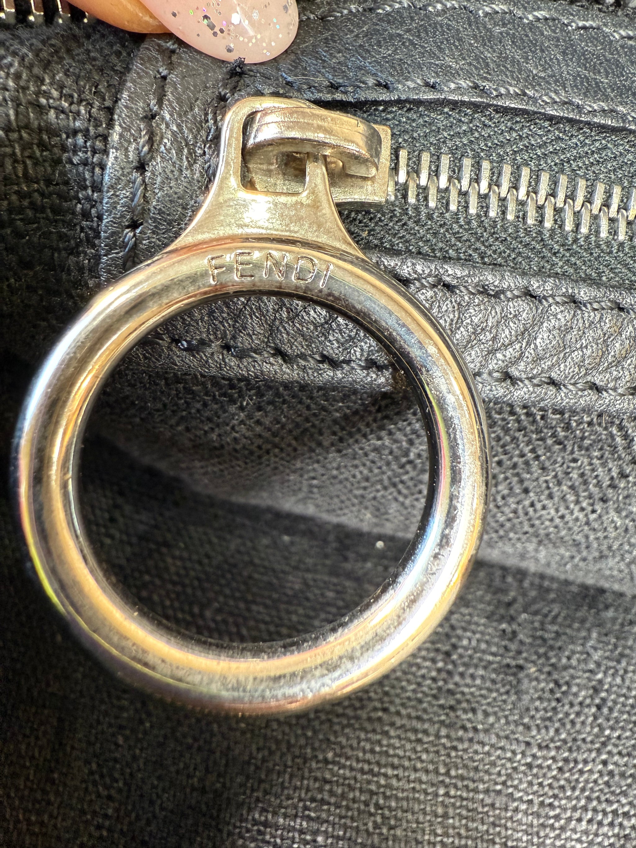 Fendi Black Devil Trapezio Bag