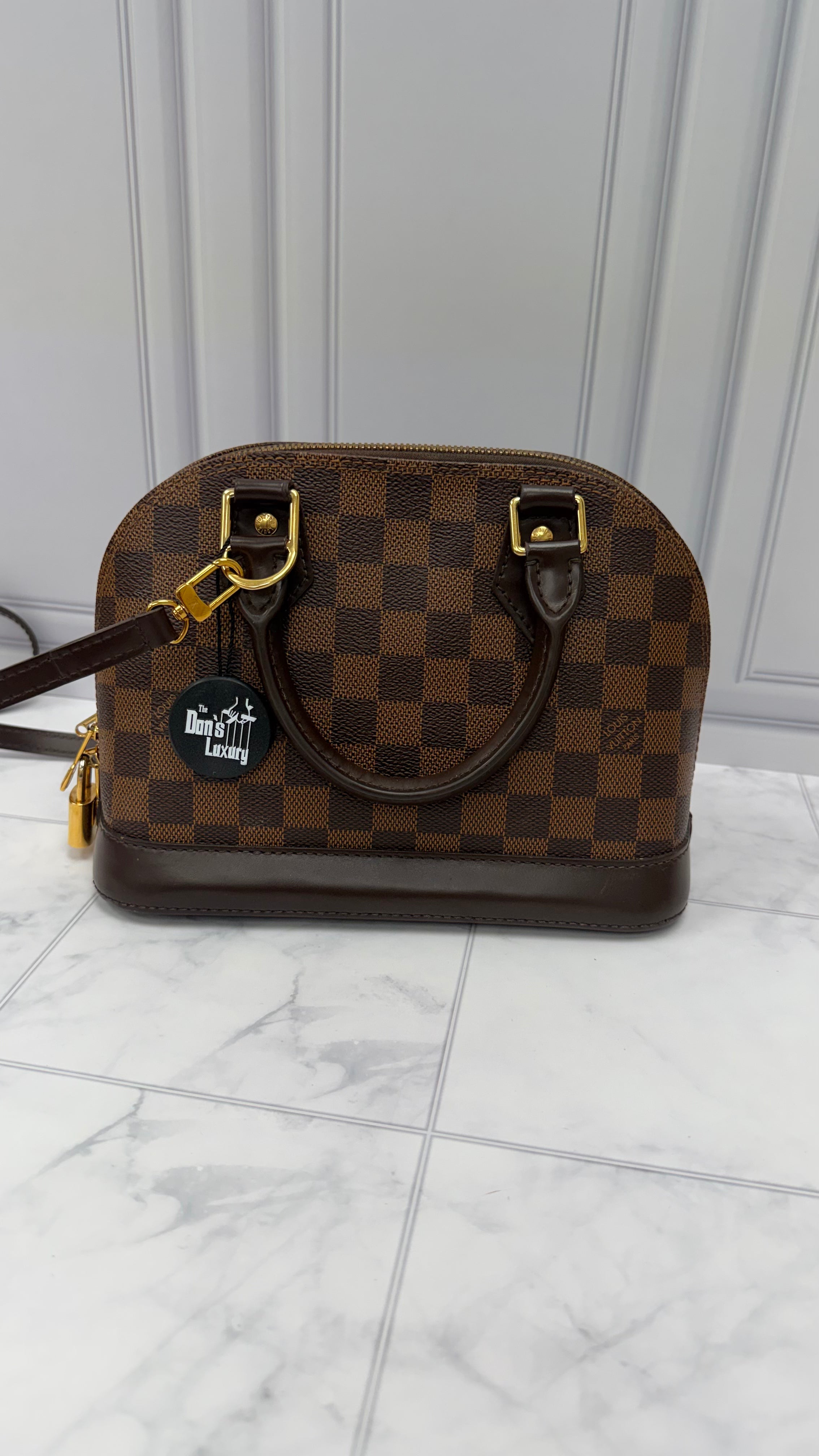 *DONS DROP* Louis Vuitton Damier Ebène Alma BB Handbag