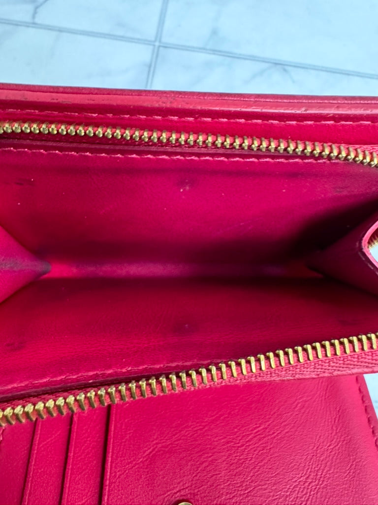 Louis Vuitton Fuchsia Quilted Leather New Wave Compact Wallet
