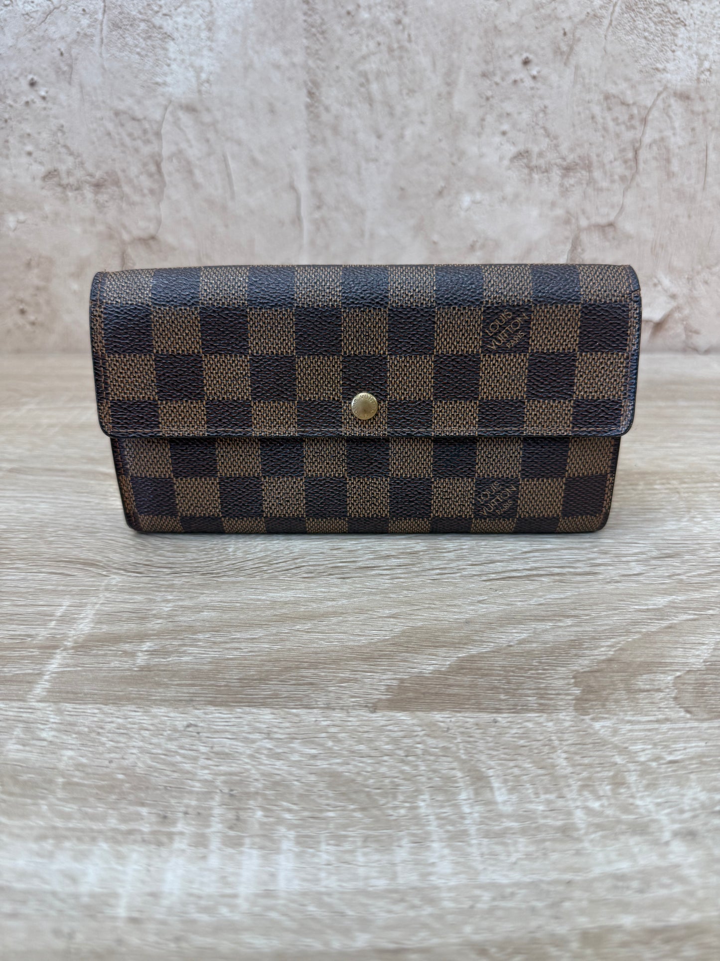 Louis Vuitton Damier Ebene Sarah Wallet