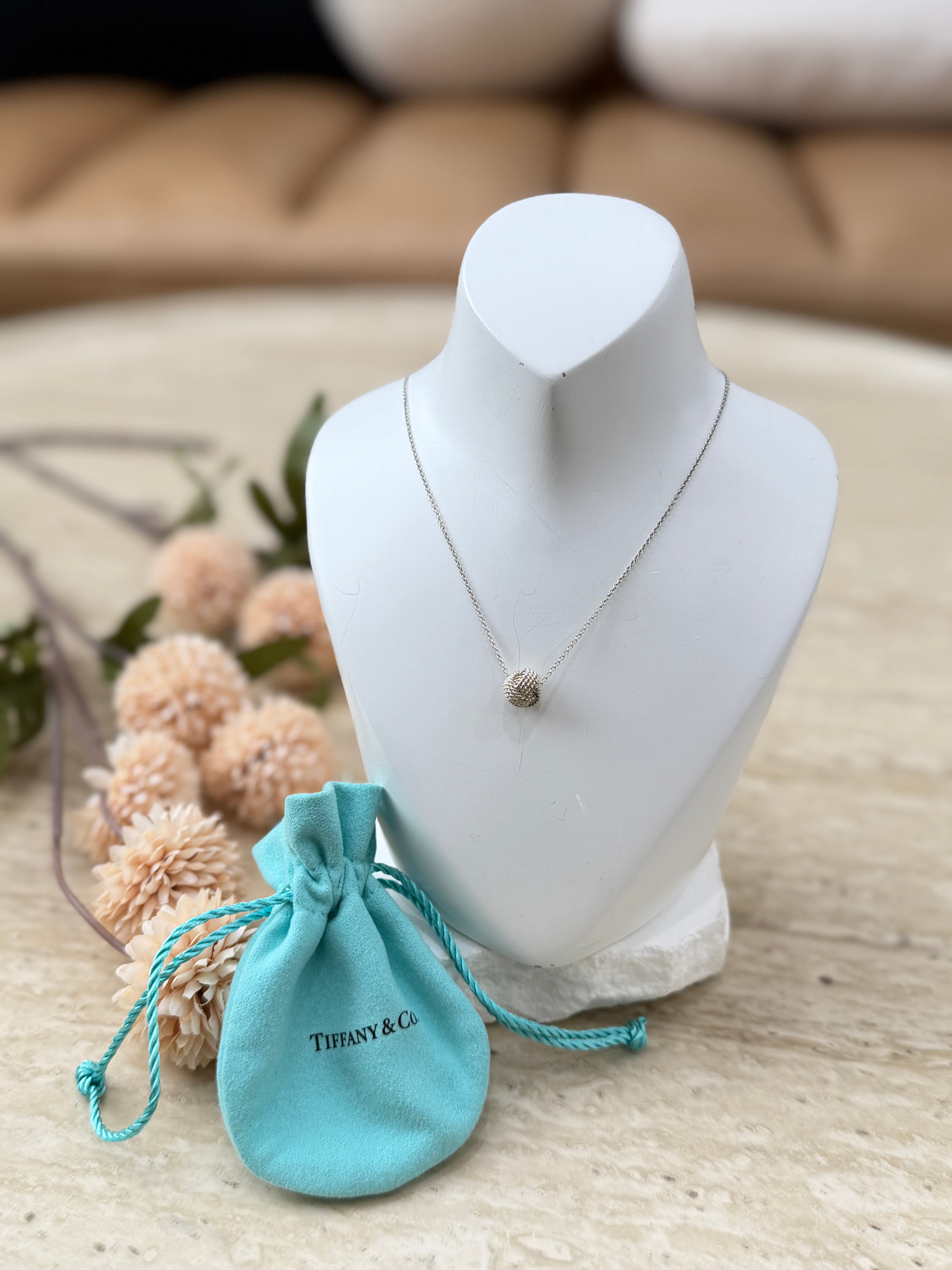 Tiffany & Co. Sterling Silver Twist Knit Necklace