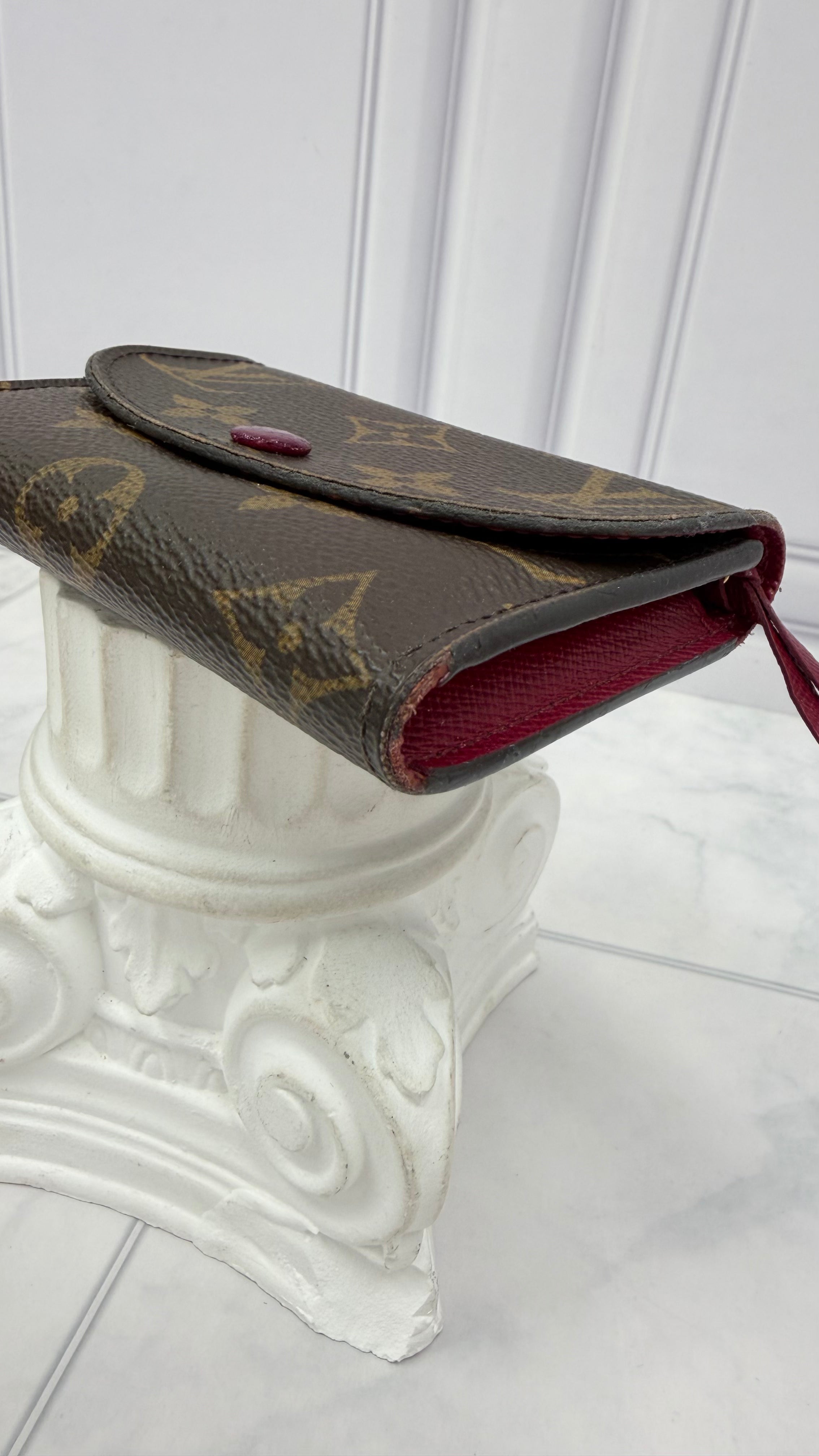 Louis Vuitton Monogram & Fuchsia Rosalie Compact Wallet