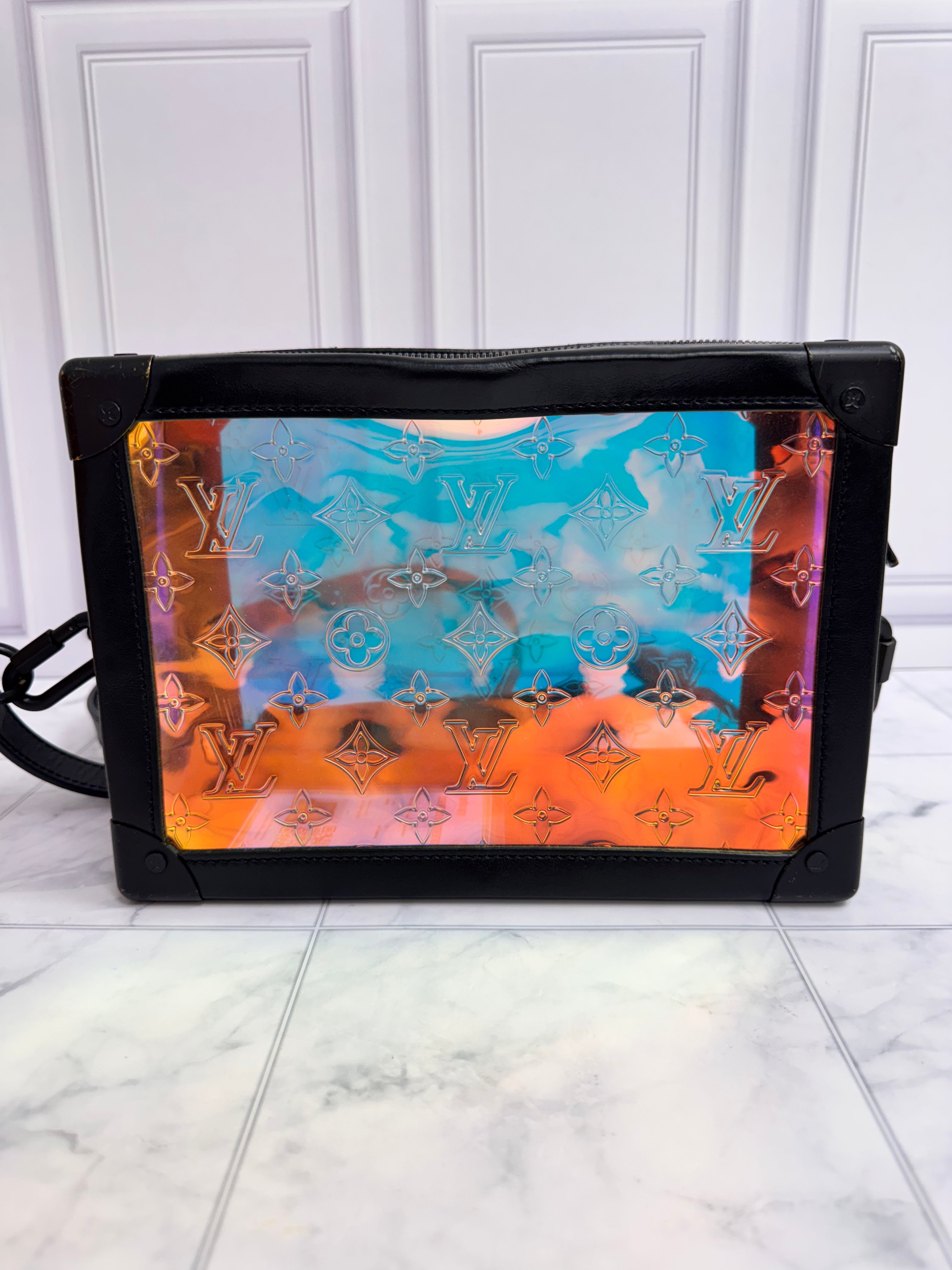Louis Vuitton Prism Monogram Trunk Crossbody Bag