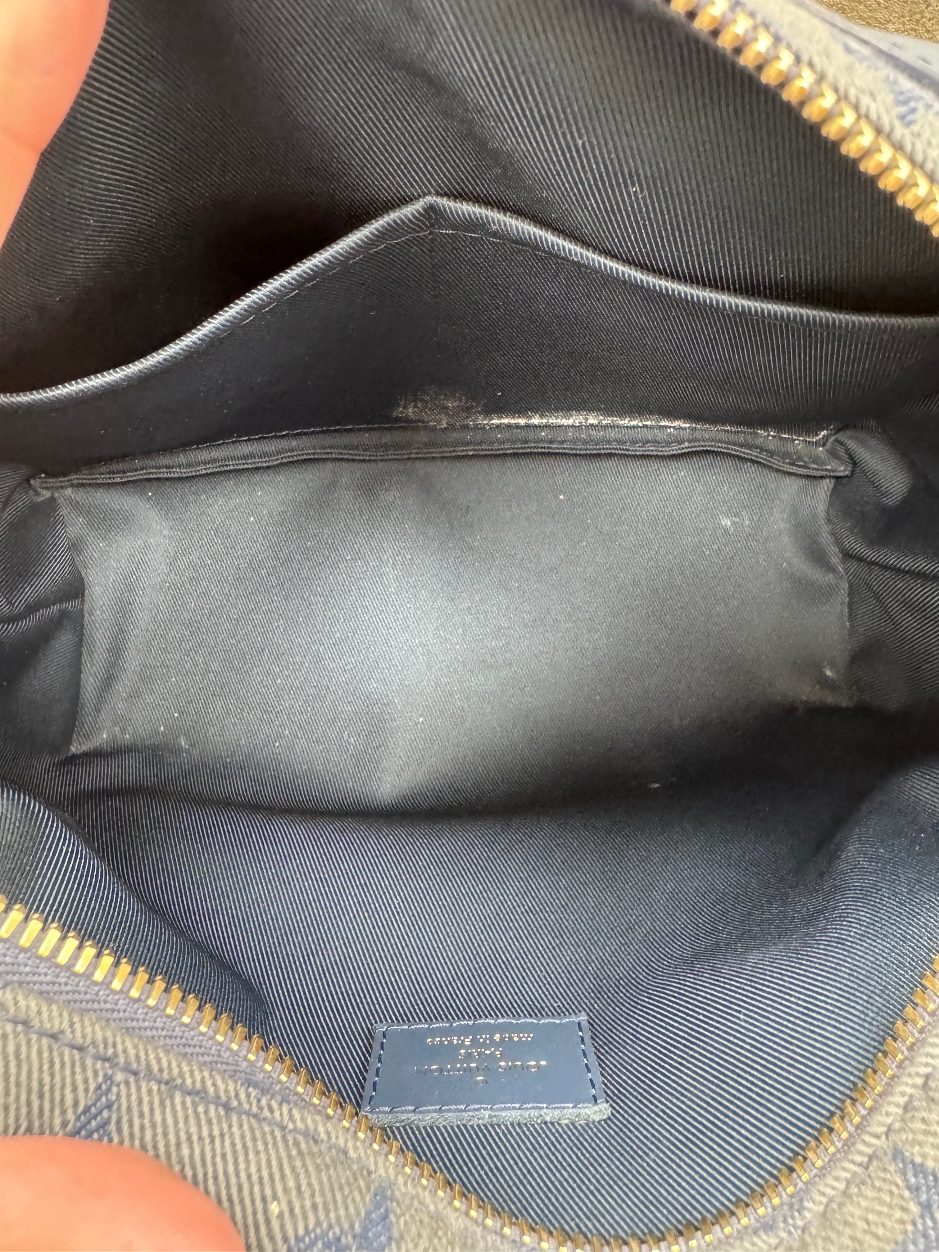 Louis Vuitton Blue Denim Monogram Soft Trunk