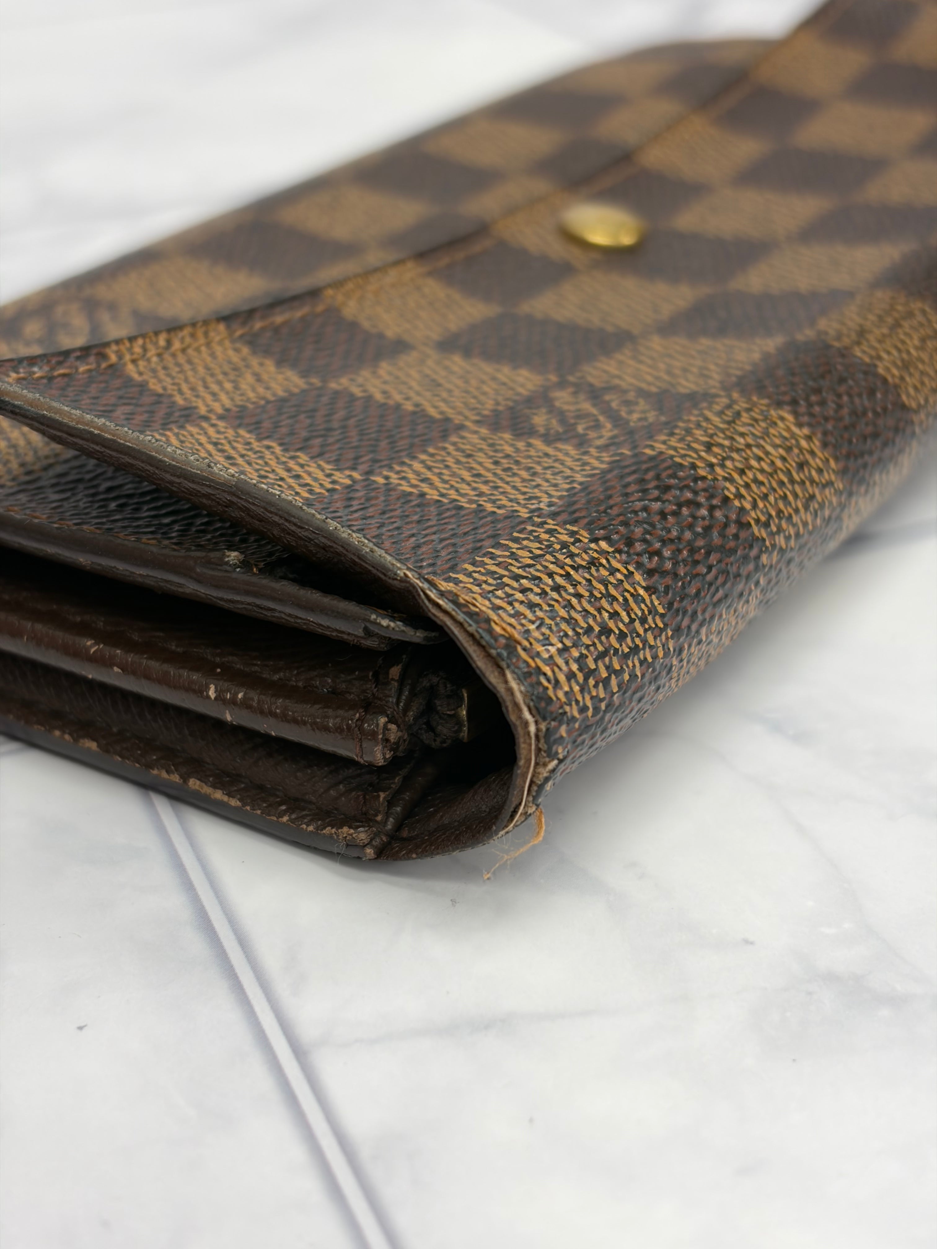 Louis Vuitton Damier Ebene Sarah Wallet