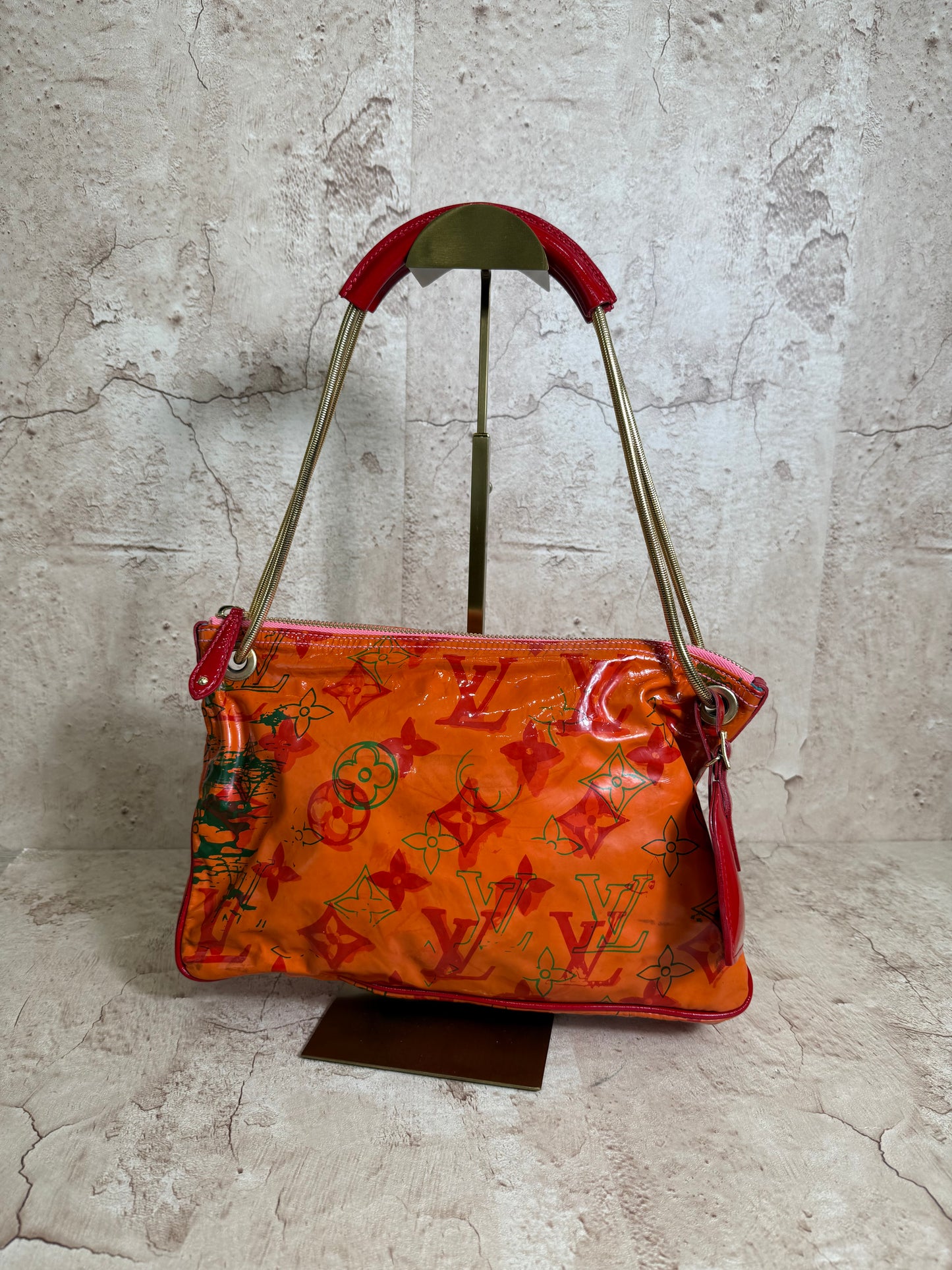 Louis Vuitton X Richard Prince Limited Edition Watercolor Patent Shoulder Bag